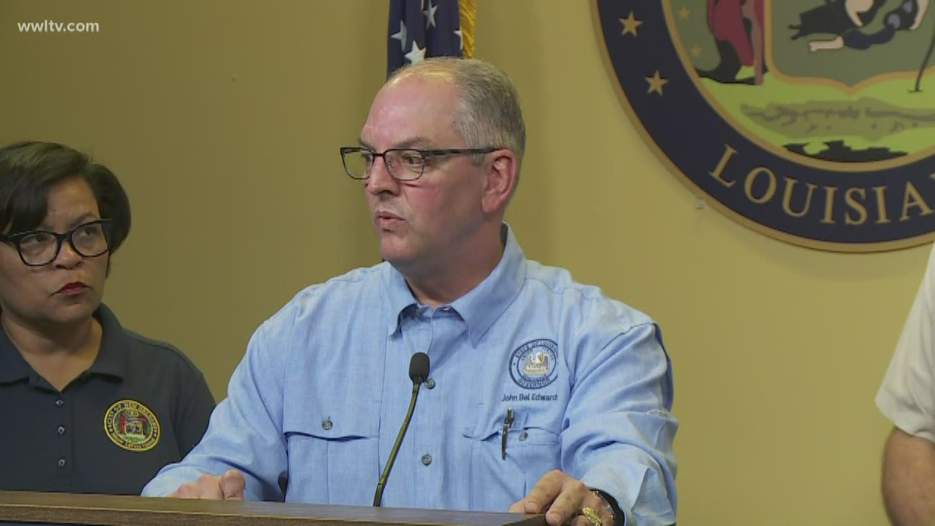 Governor Edwards says the storm is going to be a heavy rain event which could produce life-threatening flooding.