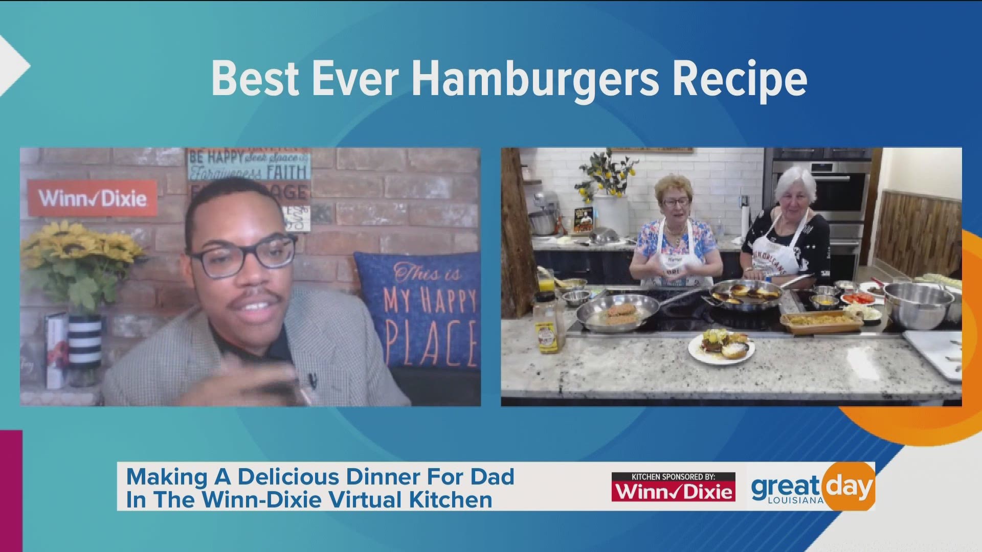 Anne and Harriet from the New Orleans School of Cooking shared a hamburger recipe for Father's Day.