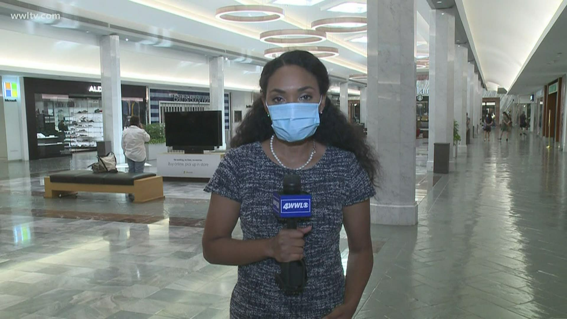 Lakeside Mall in Metairie reopened Tuesday as the state of Louisiana continues to get back to business in the midst of the coronavirus outbreak.