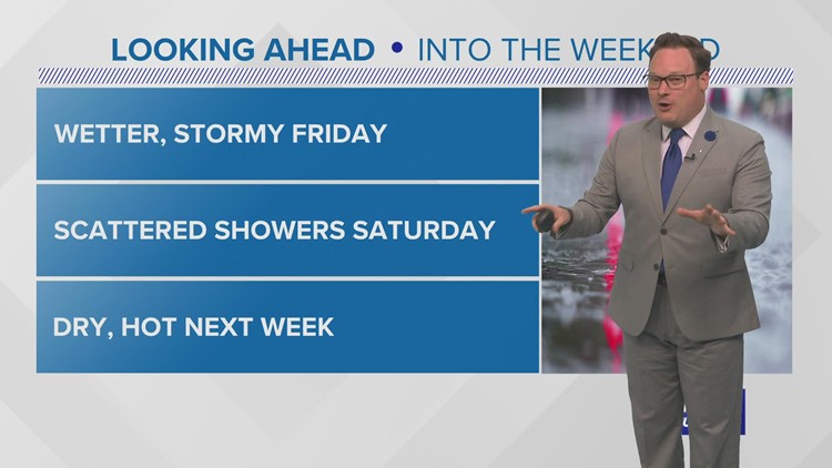 Weather: More rain and storms expected Friday