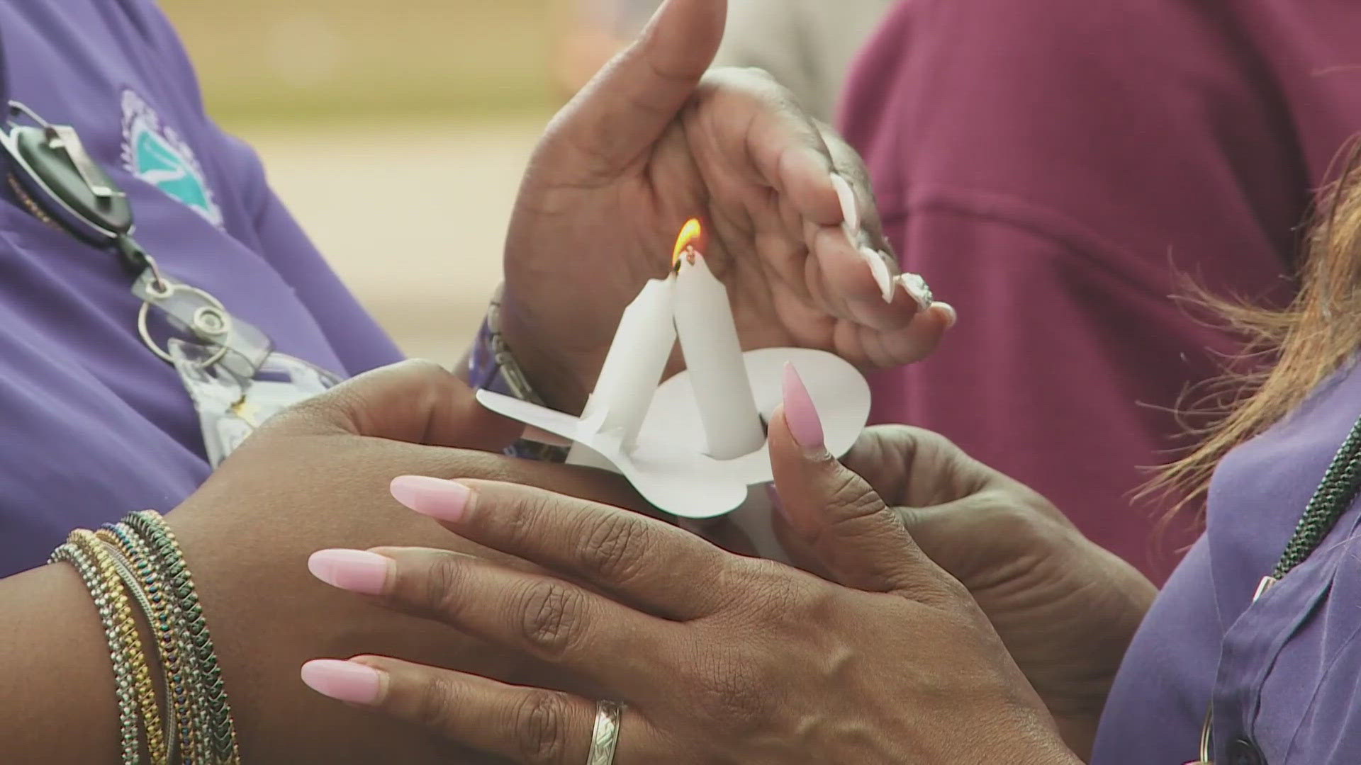 The New Orleans Family Justice Center held the ceremony to honor those lost as well as survivors during Domestic Violence Awareness Month.