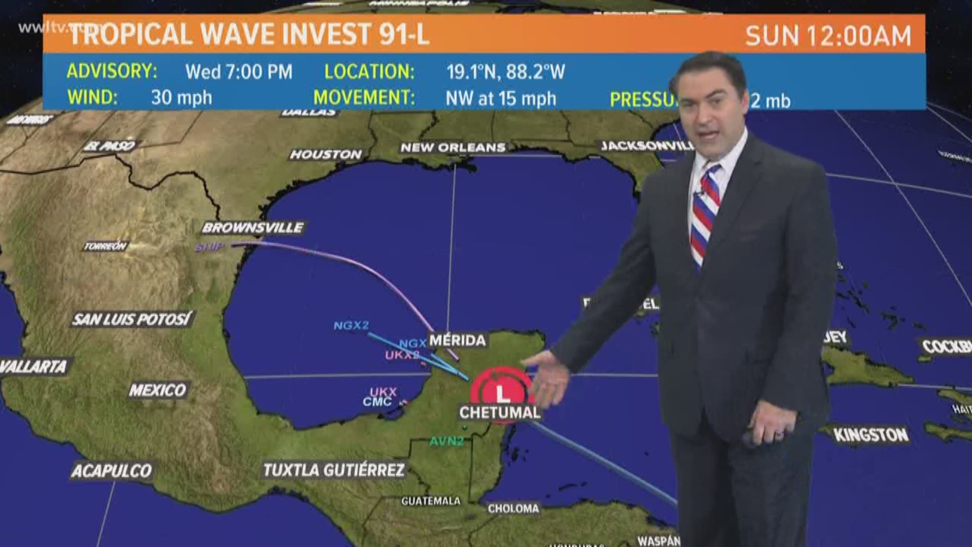 Tropical Update: low chance for development for Invest 91L