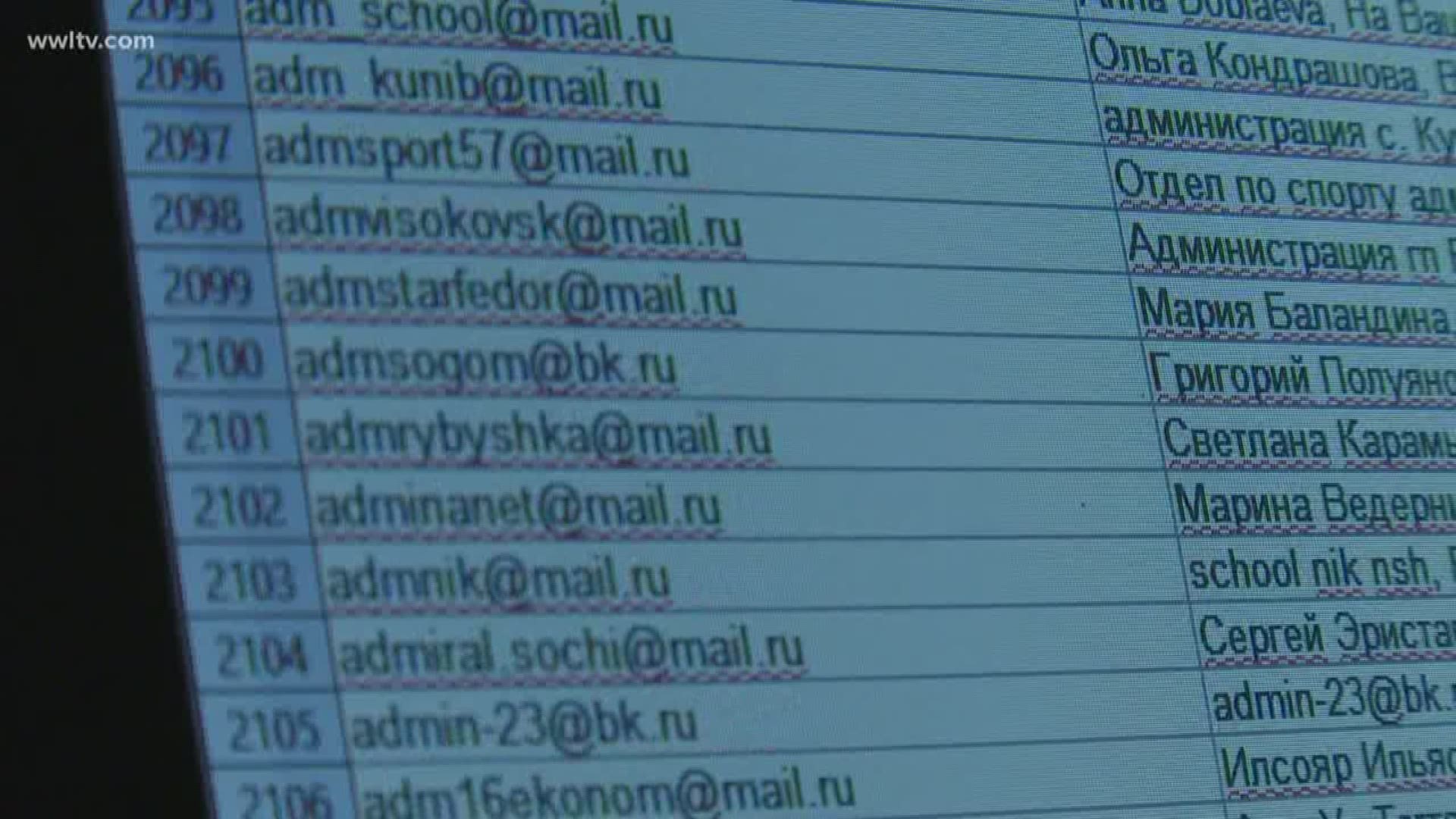 Someone Ru Email Local news site suspicious of 16,000 new Russian subscribers | wwltv.com