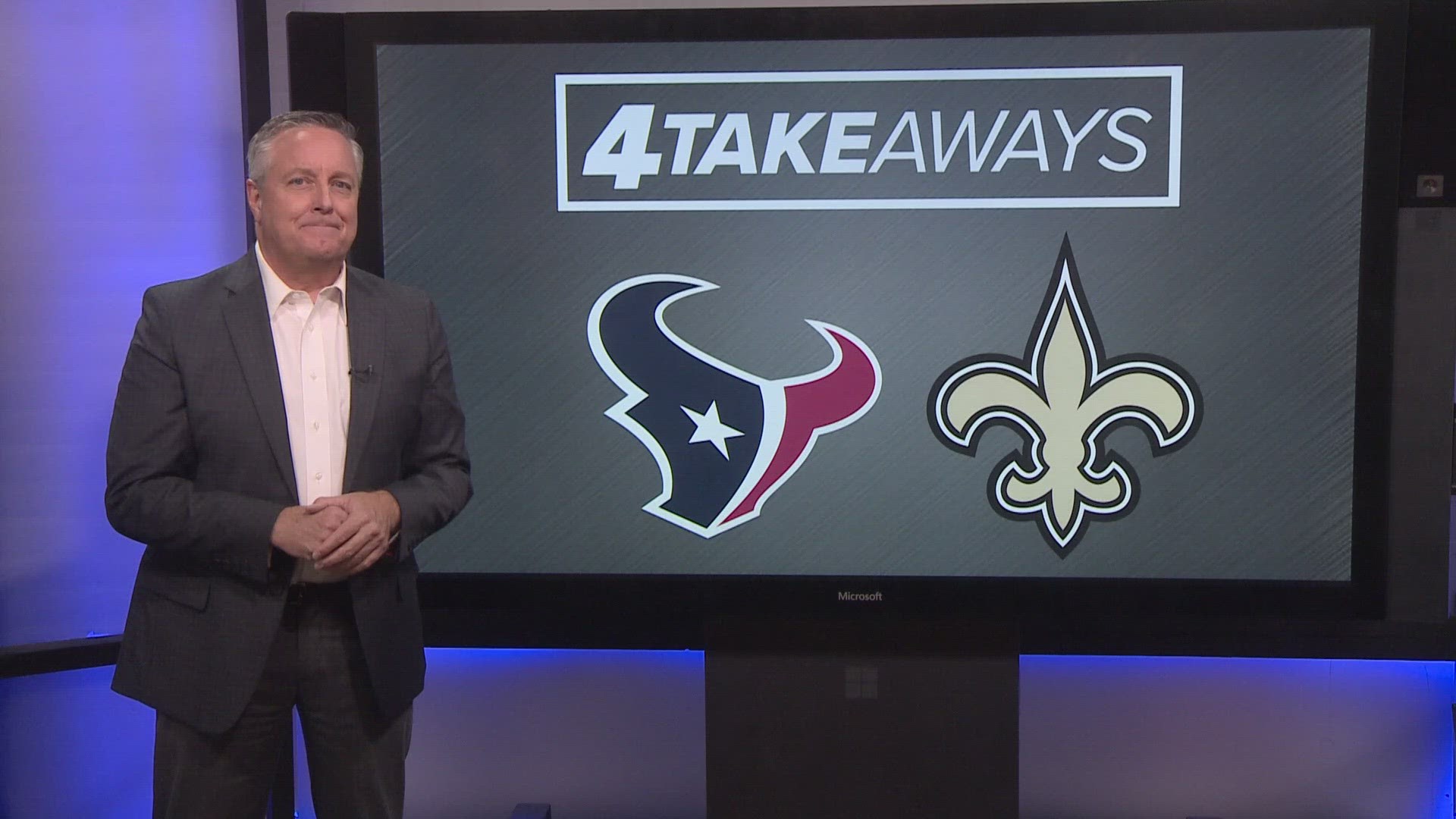 WWL-TV sports director Doug Mouton on Eyewitness News at 10 with his '4 Takeaways' from the Saints' Week 6 loss in Houston.