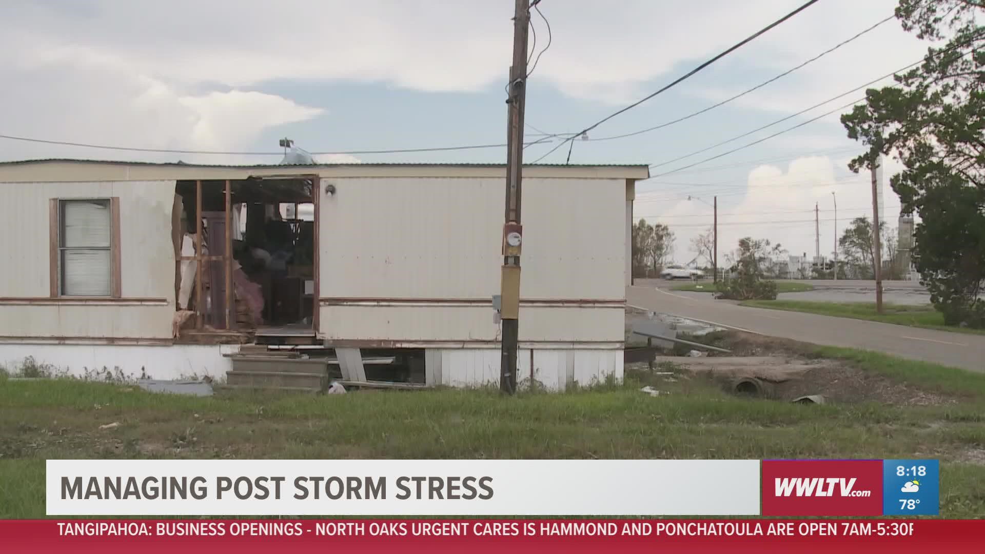 Ashlie Martinez, an Ochsner licensed clinical social worker, breakdowns different ways stress manifests and shares tips for managing post-storm stress.
