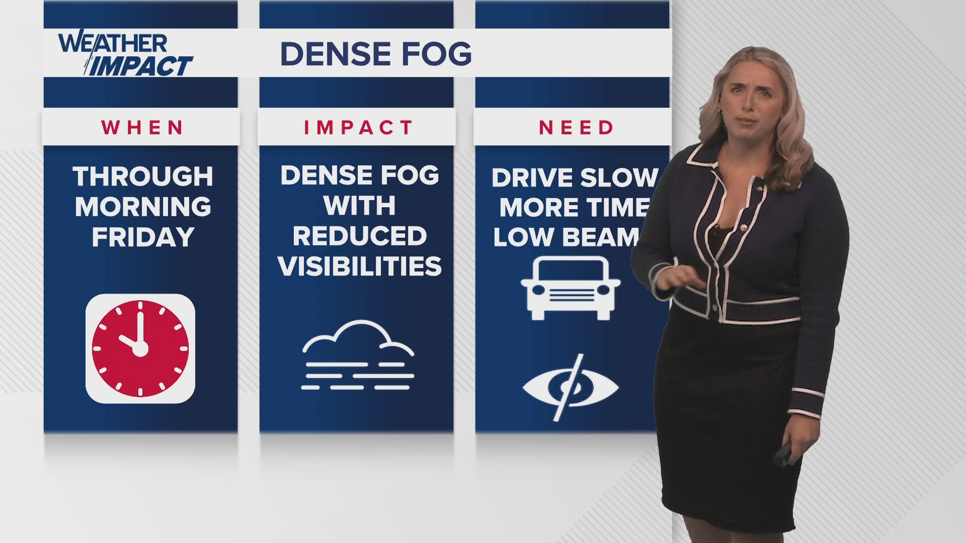 Weather Impact Alert: Dense Fog Advisory issued until Friday morning ...