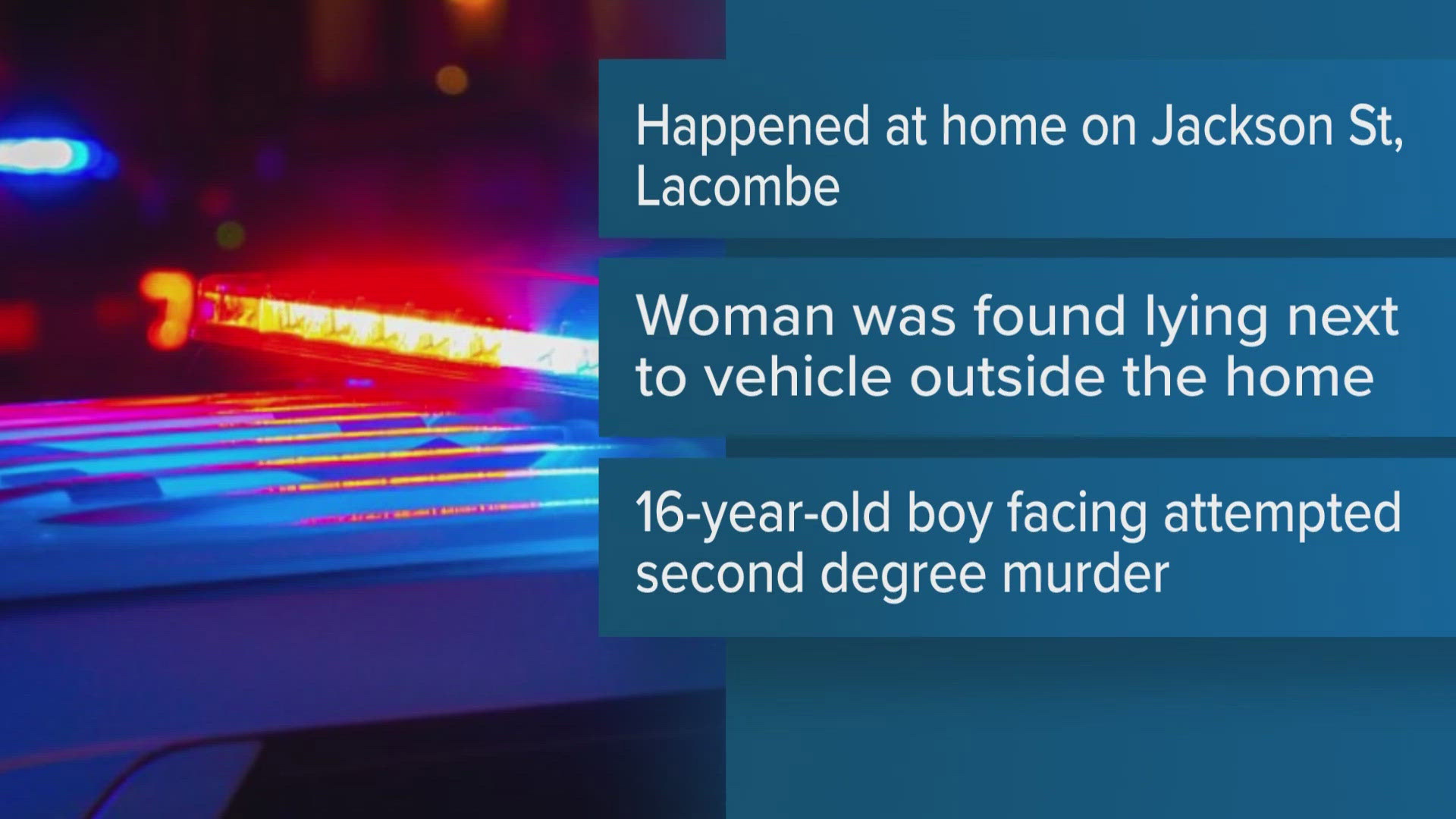 Teen arrested after shooting resident’s girlfriend in Lacombe, sheriff ...