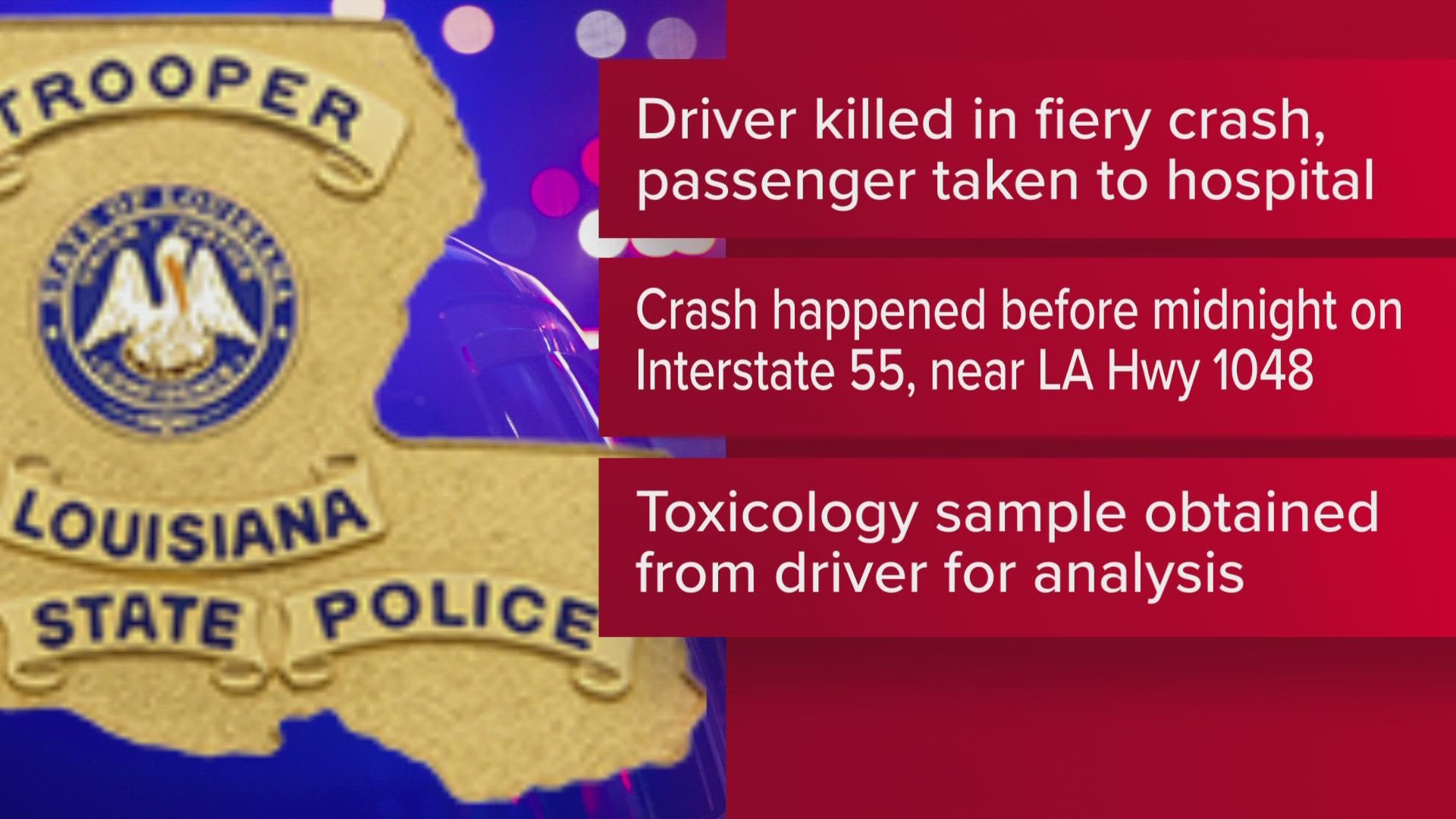 The identity of the driver has not been revealed.
