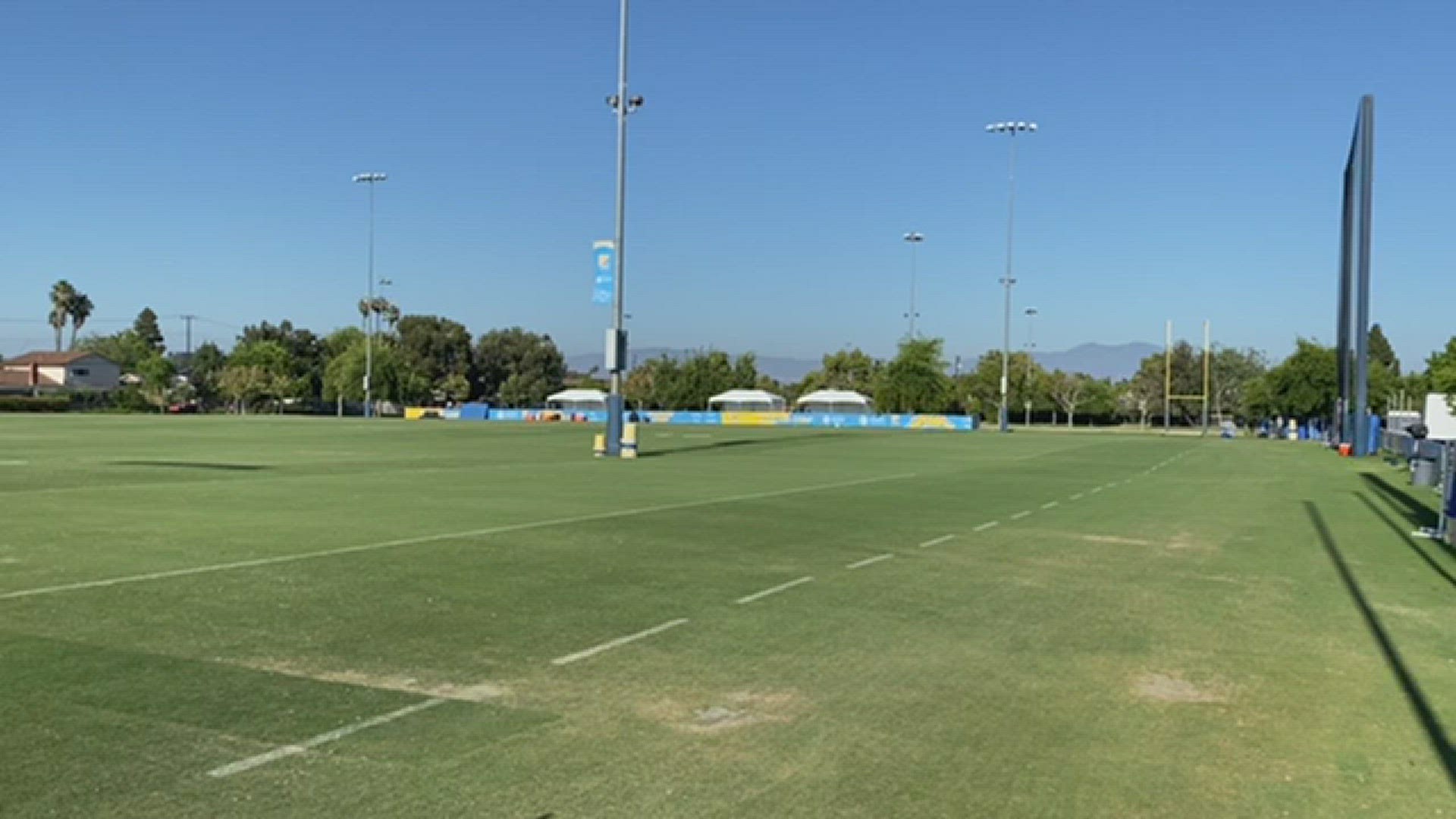 Sports Director Doug Mouton takes a look at the first day joint practices with the Los Angeles Chargers.