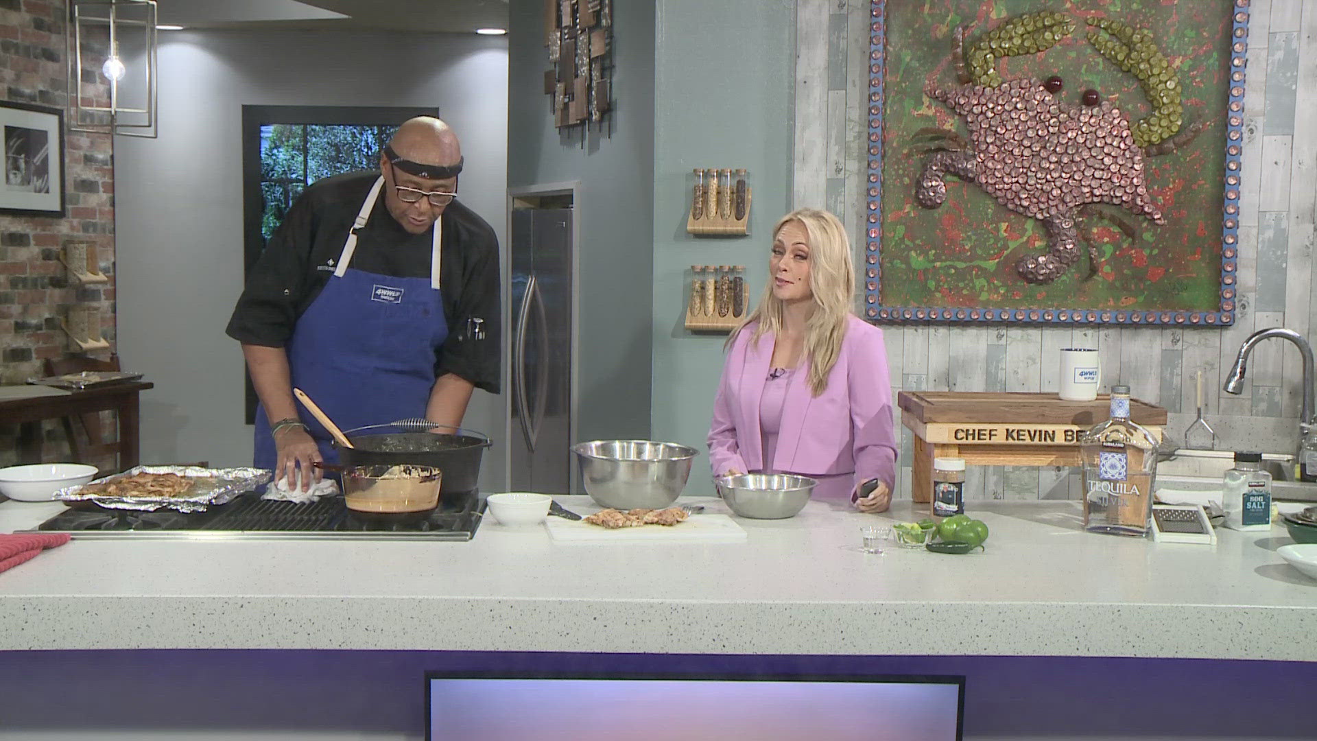 Chef Kevin Belton is cooking it up in the WWL Louisiana kitchen for National Tequila Day.