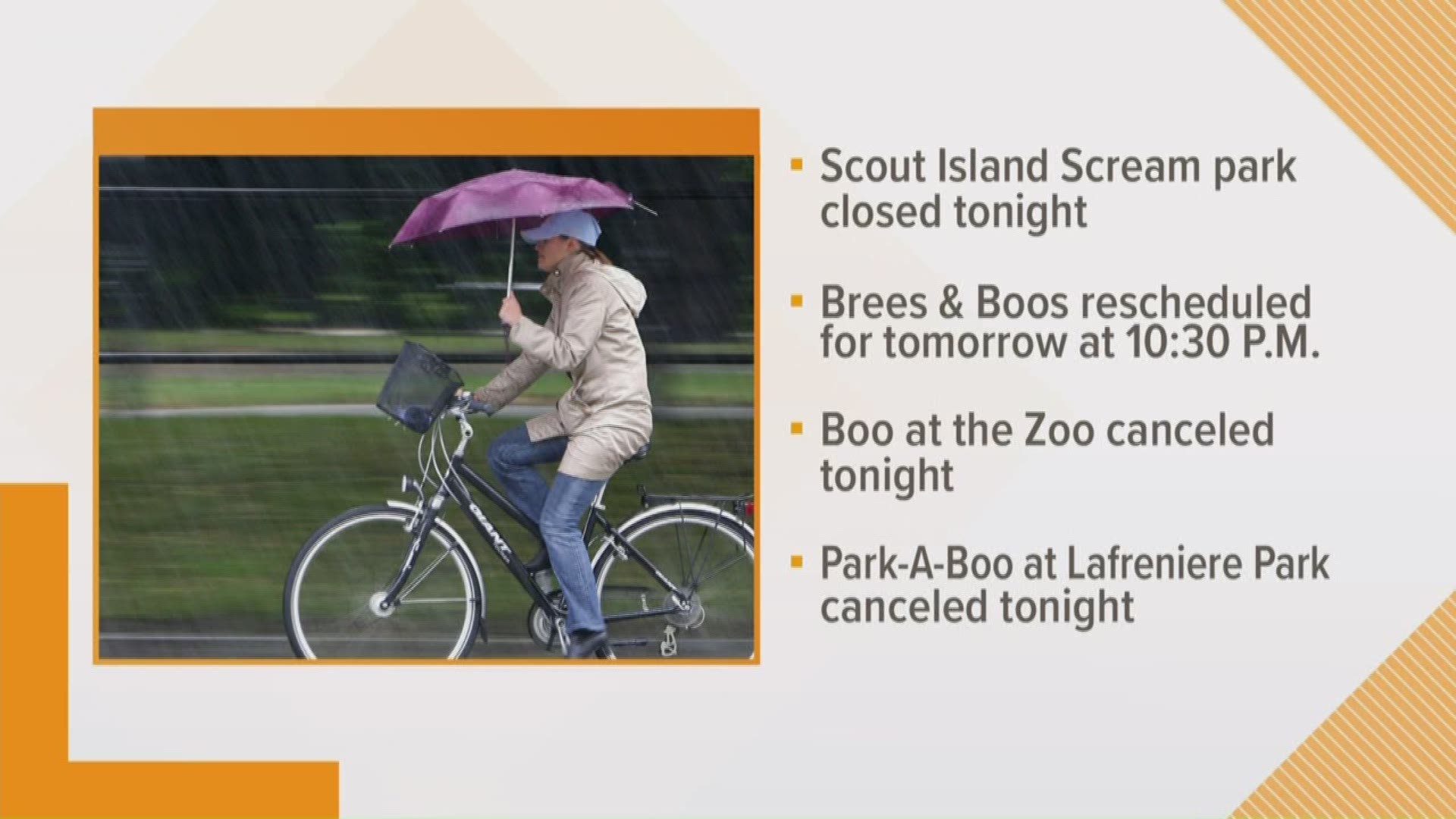 LIST Closings across Southeast Louisiana due to heavy rain