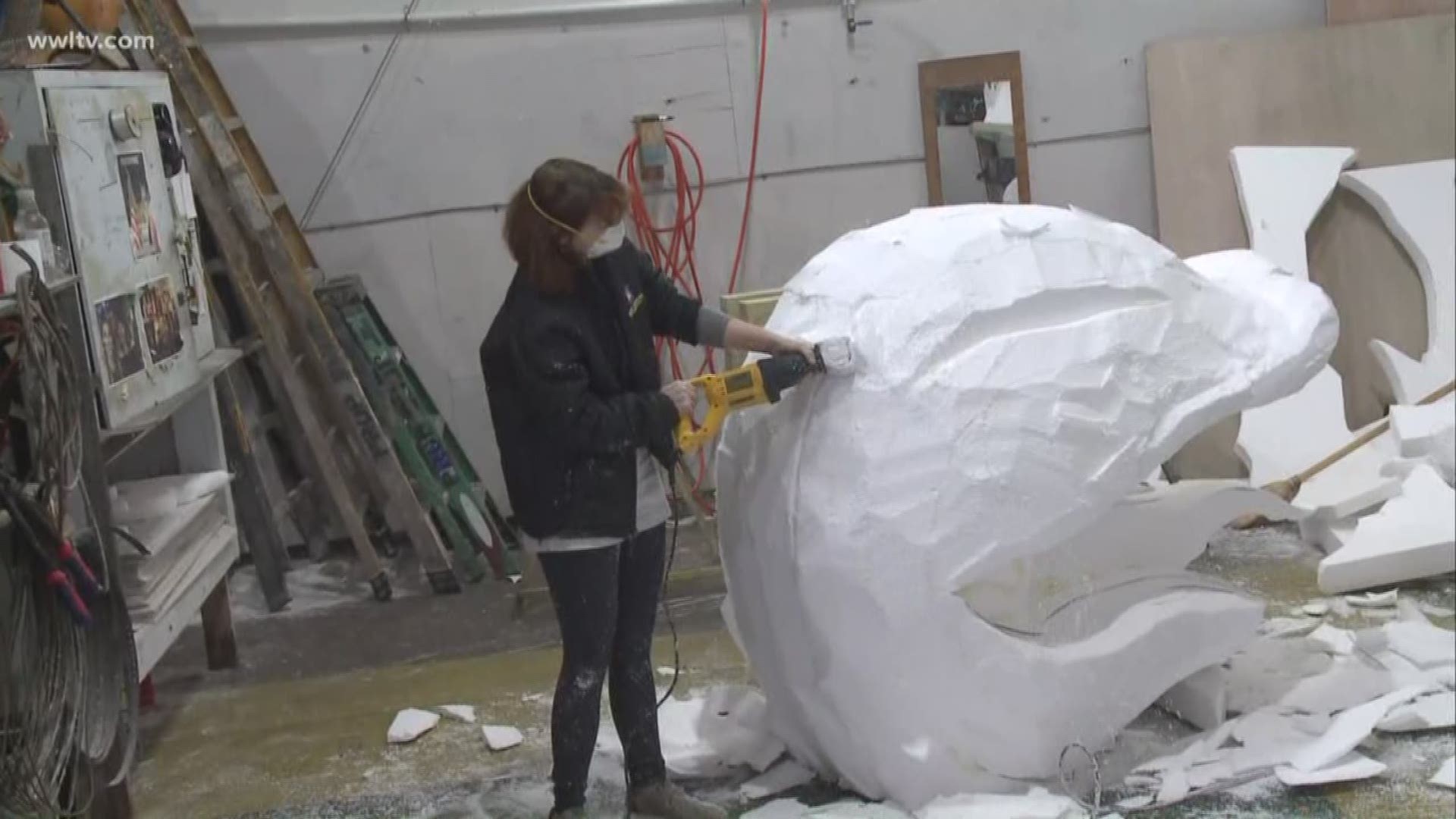 Meghan Kee talks to a mother daughter duo that have been in the float building business for years.
