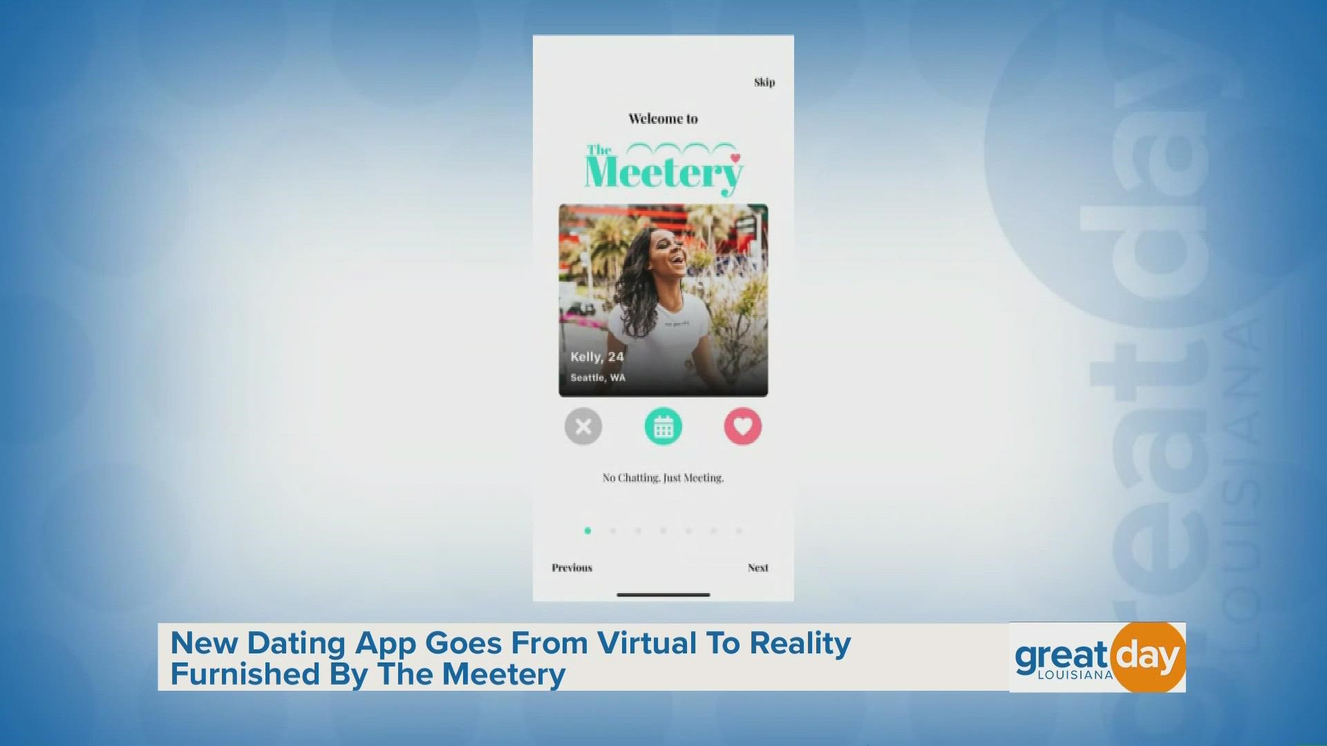 The creators of "The Meetery" dating app shared details about how it works and what users can expect when you download it.