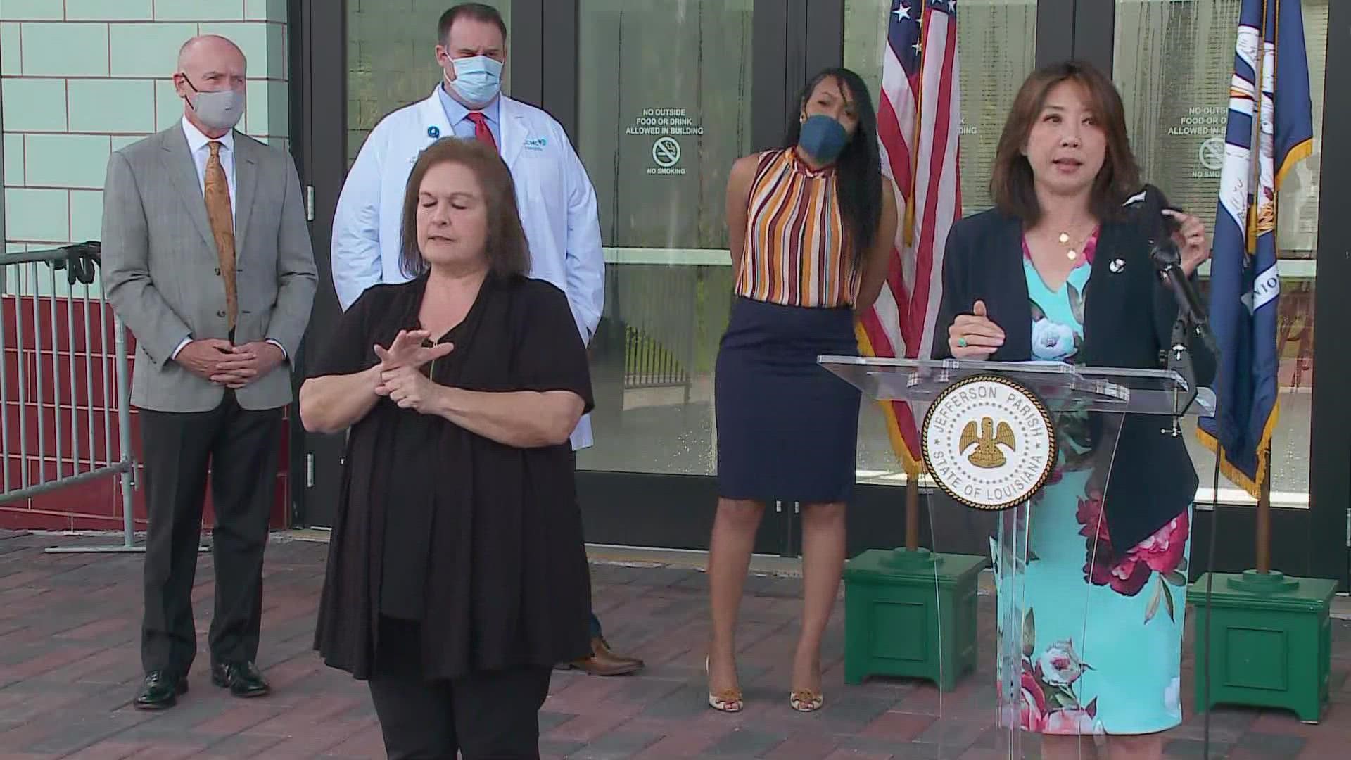 "I will never understand why this is such a big deal," Jefferson Parish President Cynthia Lee Sheng said as she held a face mask in her hand.