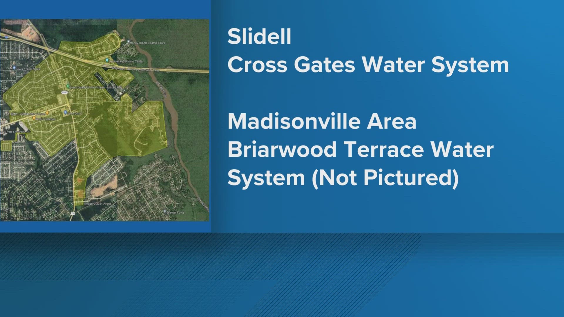 The boil water advisory remains in effect until further notice.