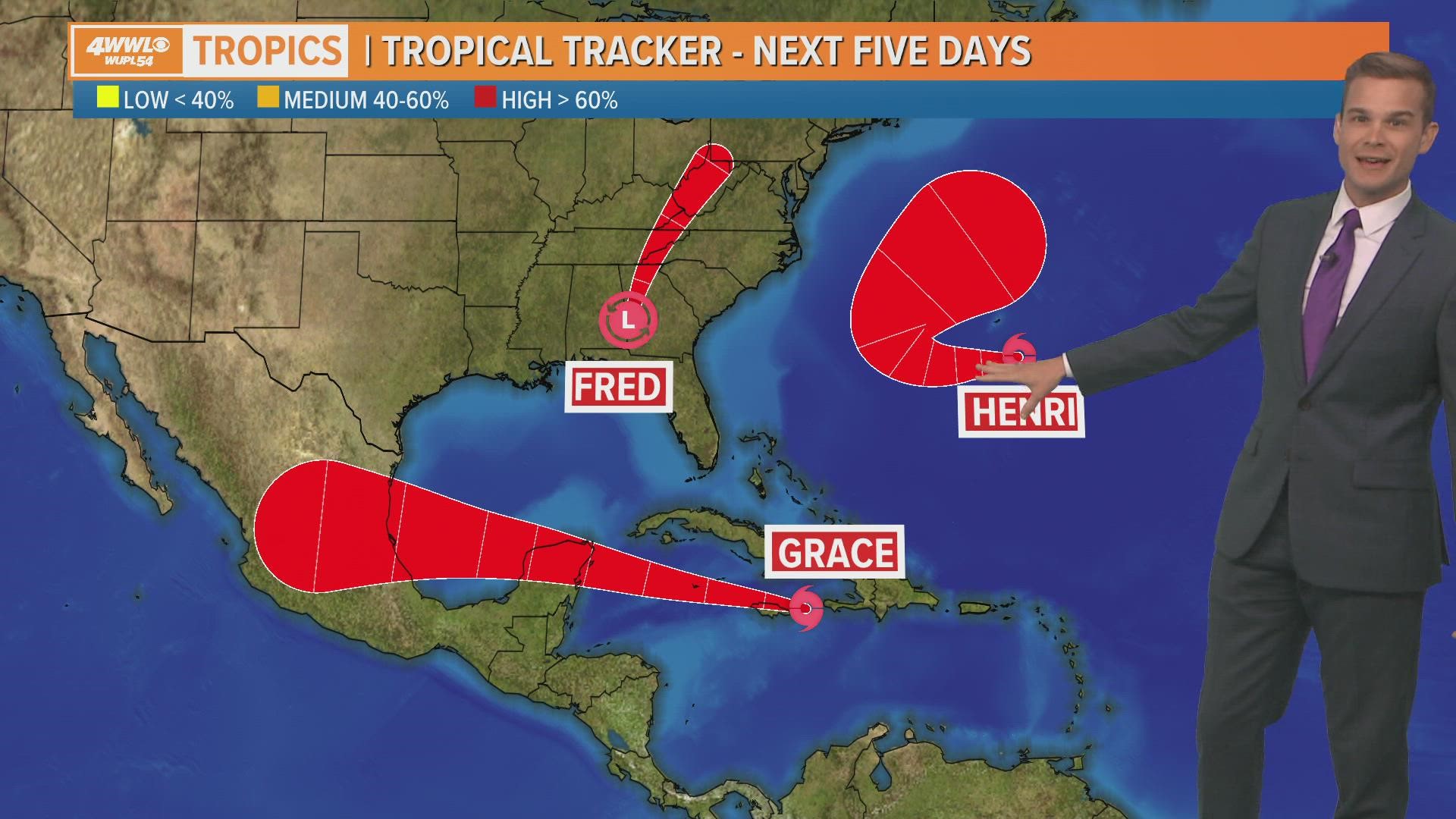 Tuesday Morning Tropical Update: Tropical Storm Grace heads west, Henri to be a fish storm