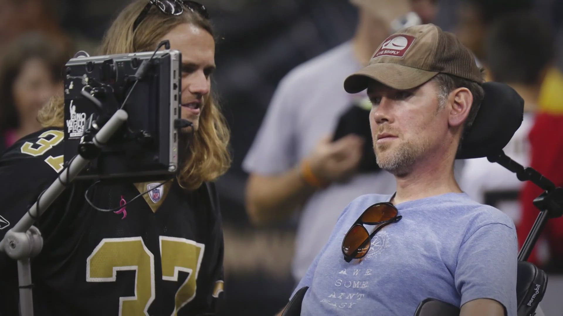 Former Saints player Steve Gleason is speaking out for the first time after receiving the 'Arthur Ashe Award for Courage' at this year's ESPYs.