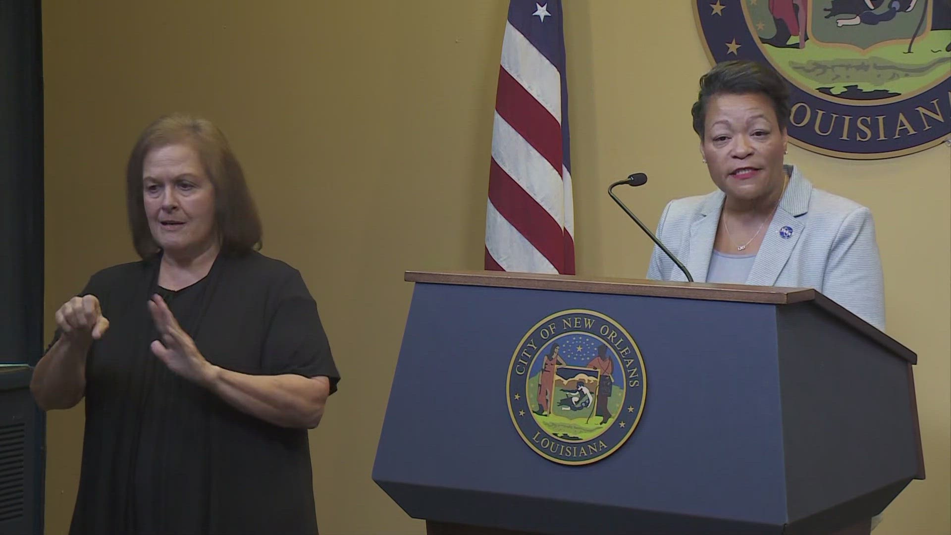 Mayor LaToya Cantrell talks about President Joe Biden declaring an emergency on the saltwater intrusion situation.