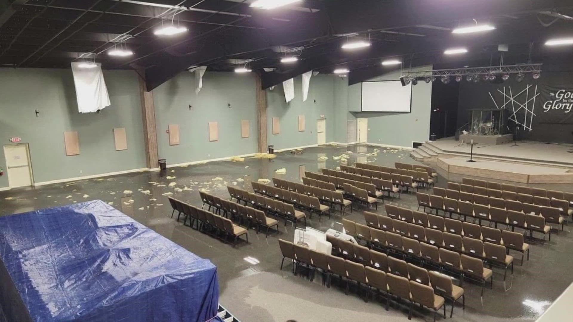 A pastor's faith has not been shaken even after a series of weather events over the years that took aim at his church.