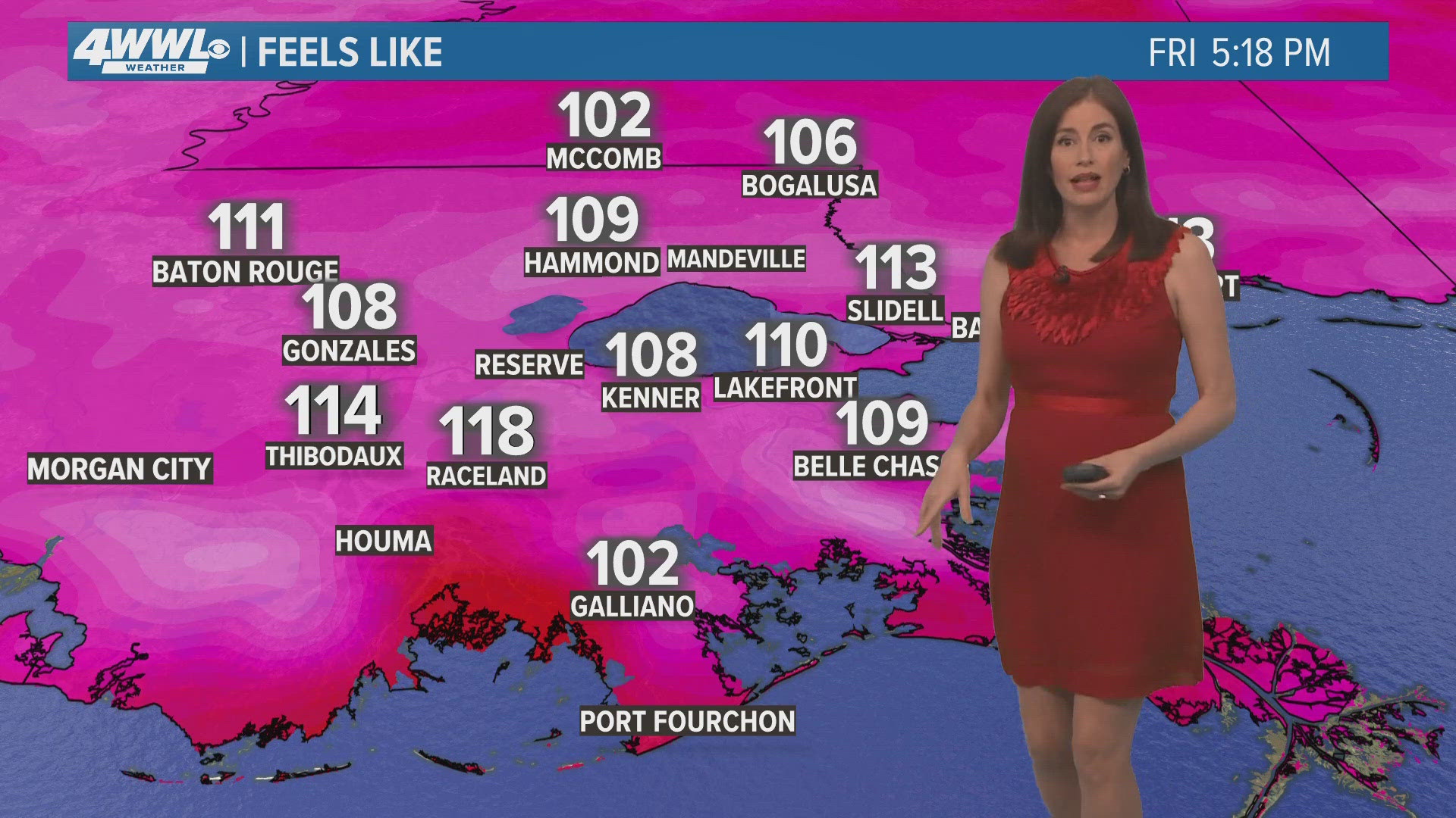 Meteorologist Alexandra Cranford has the forecast at 5 p.m. on Friday, August 2, 2024.