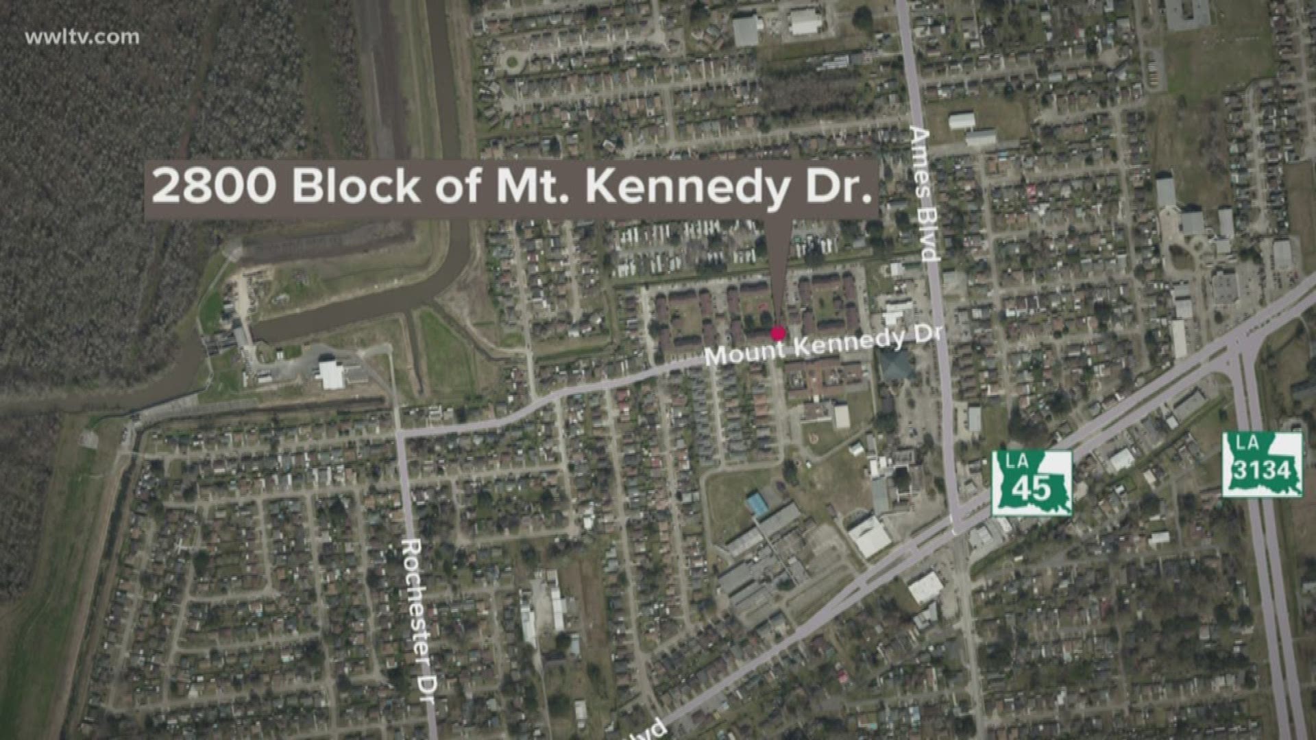 The Jefferson Parish Sheriff's Office first reported the killing around 4:30 p.m.