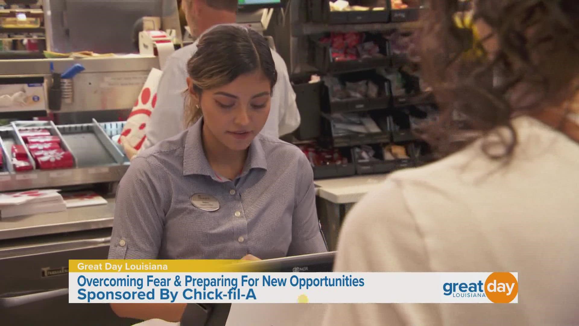 We meet Maria Fuentes, a Chick-fil-A team member, and she explains how working for the company has helped her overcome fear and grow her leadership skills.
