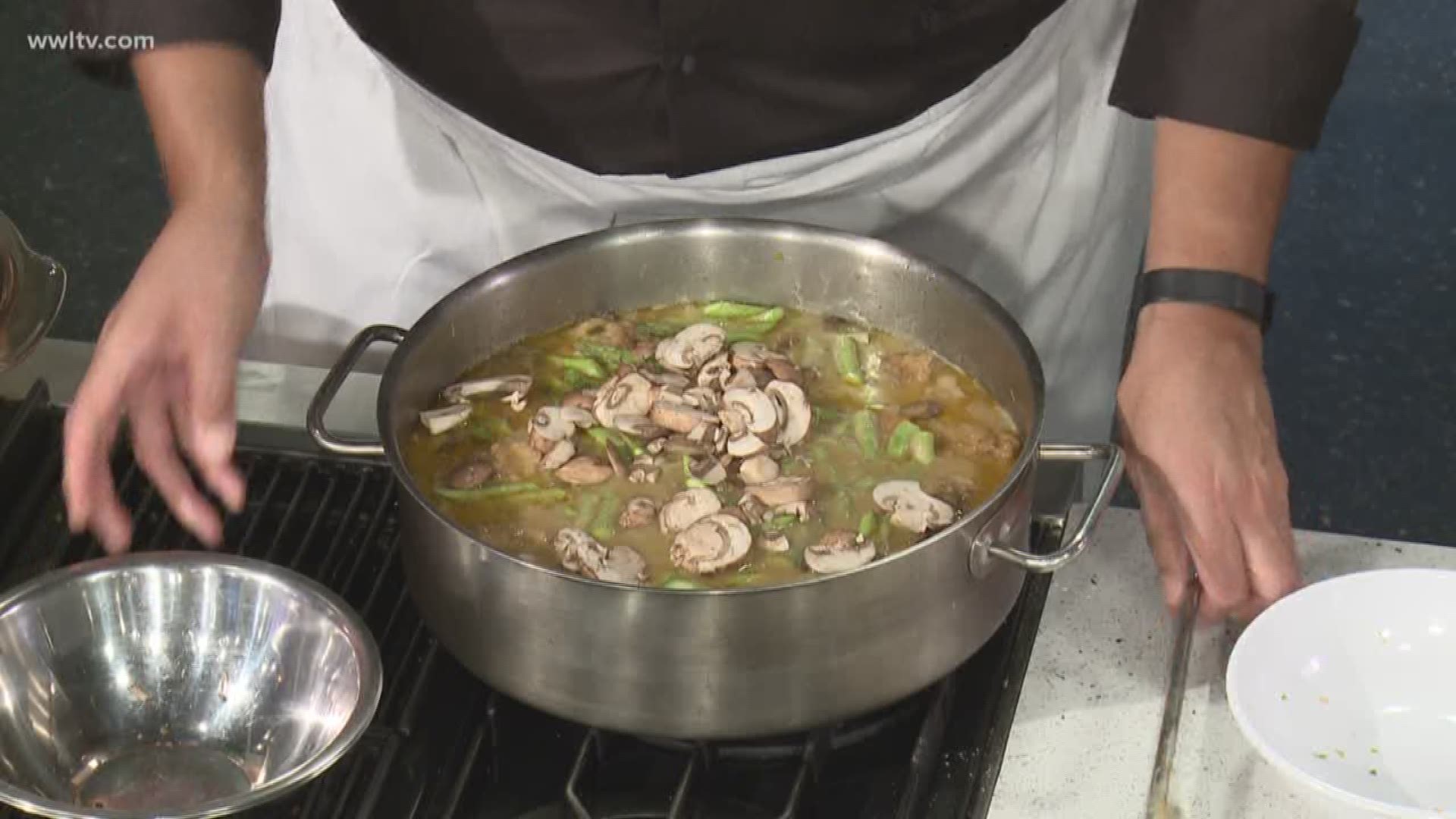 Perfect dish for Easter? Try Chef Kevin Belton's Chicken Fricassee