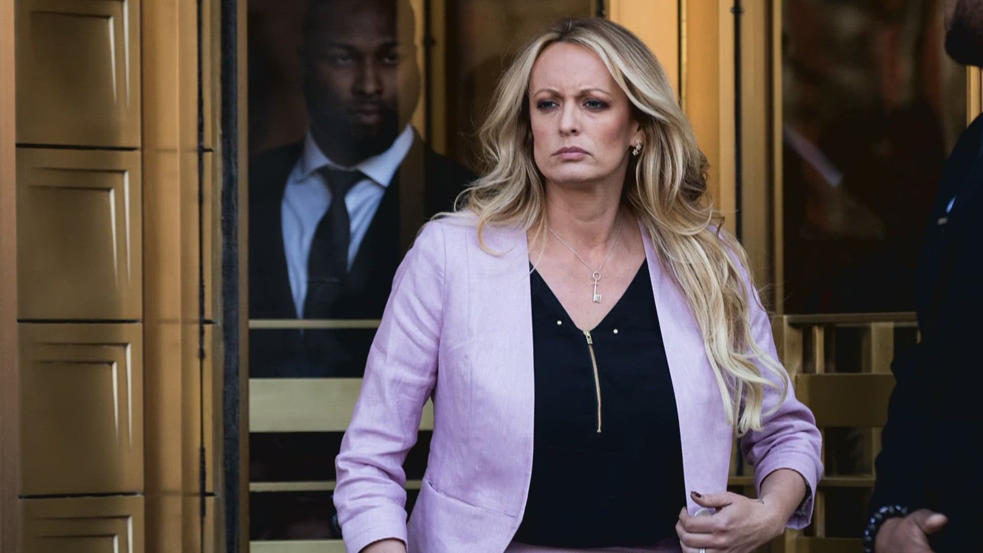 Adult film star Stormy Daniels described meeting the former president in his hotel in Lake Tahoe in 2006.