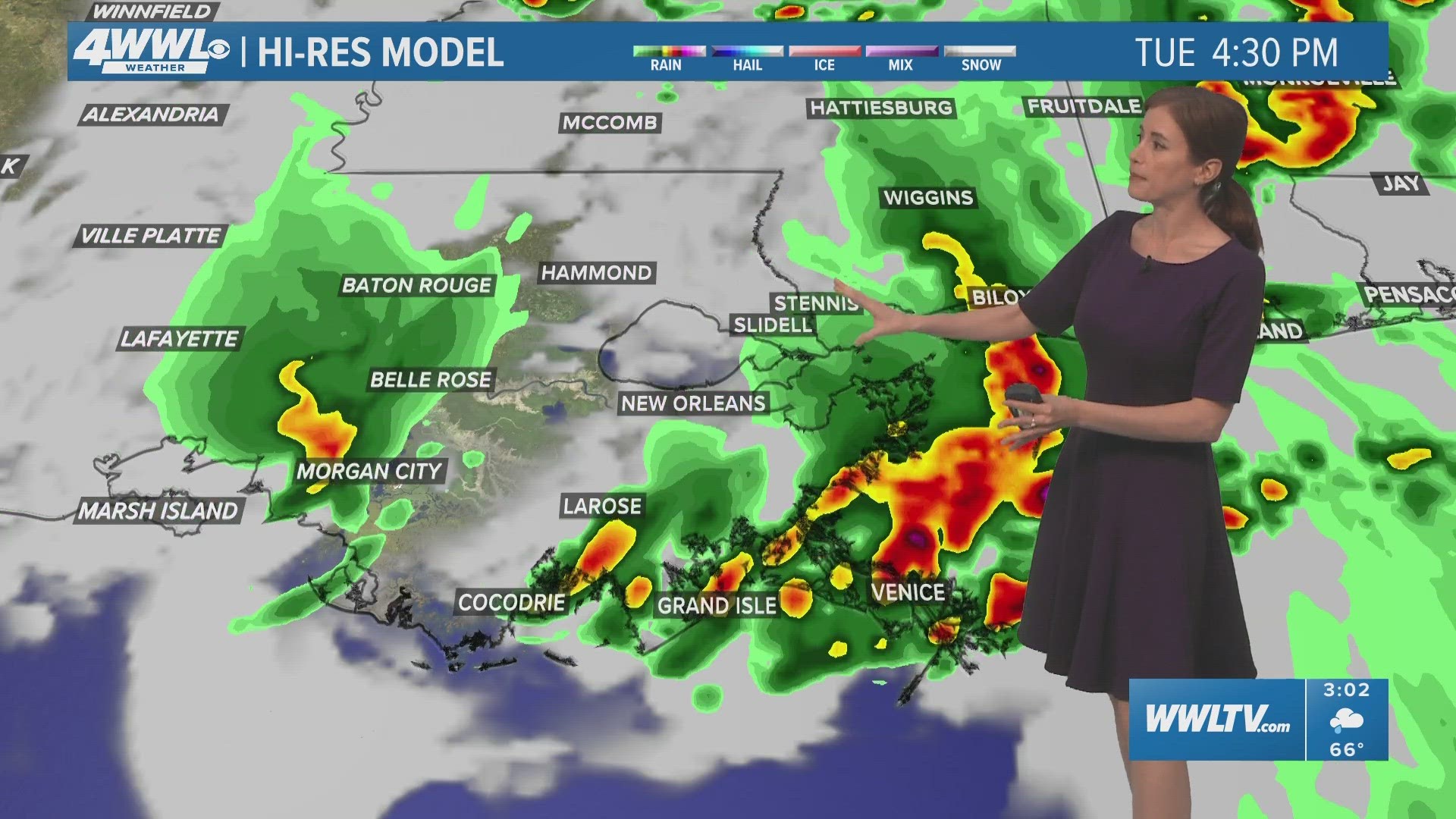 WWL Louisiana meteorologist Alexandra Cranford with the latest severe weather update as another round of storms to sweep over New Orleans on Tuesday.