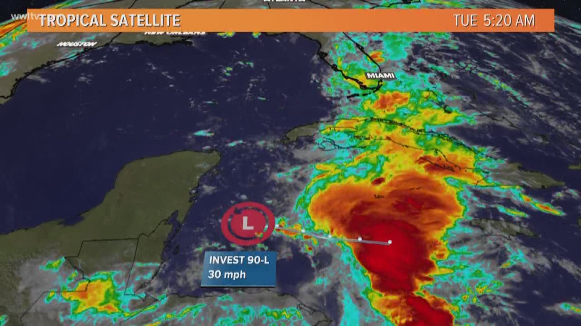 Invest 90 could bring heavy rains this weekend