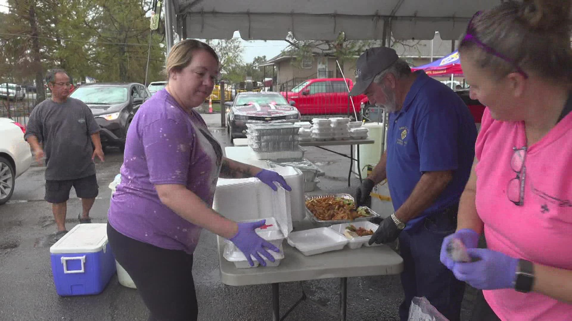 Jefferson Parish church feed thousands after Hurricane Ida