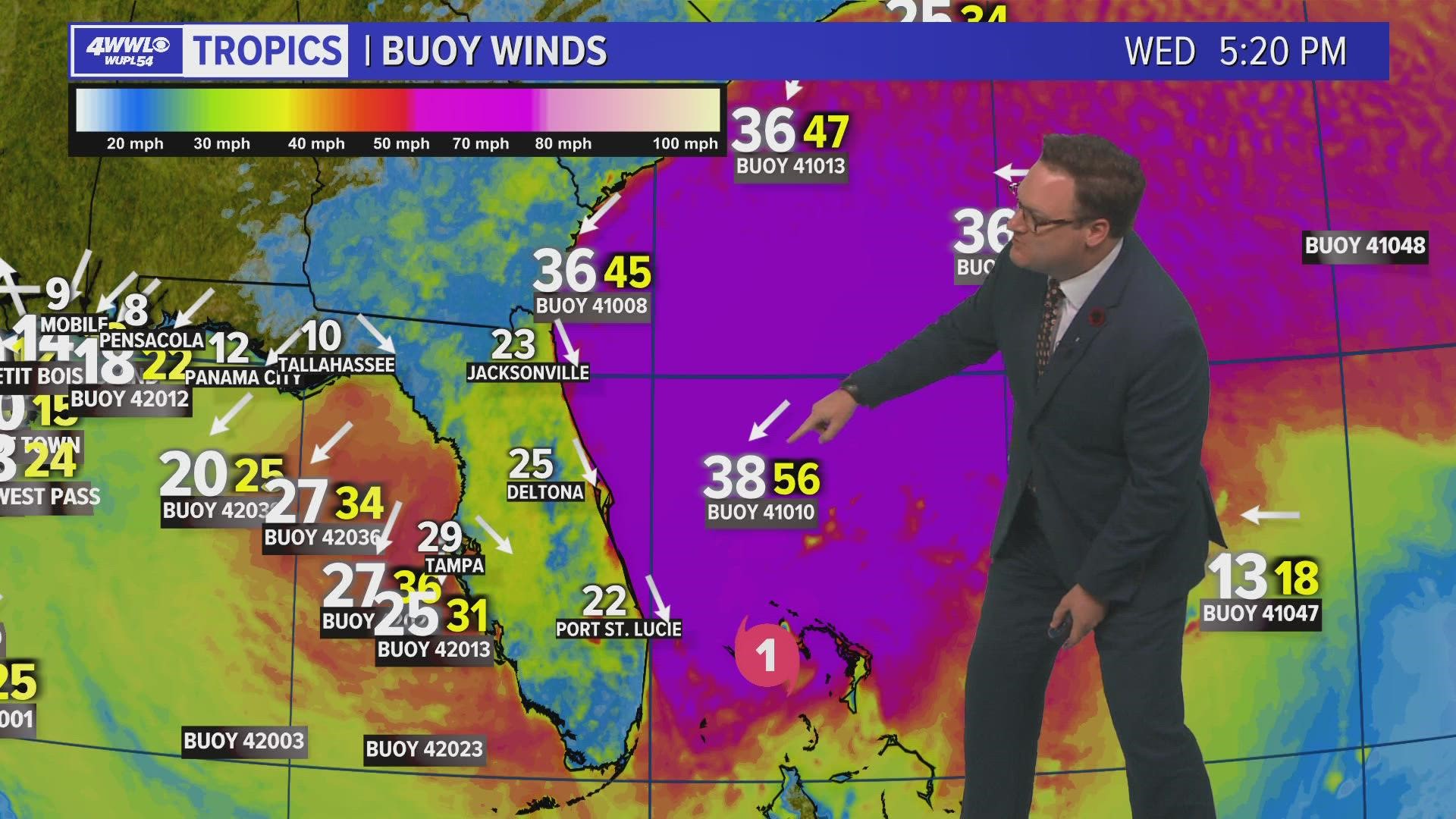 Chief Meteorologist Chris Franklin has the update on Hurricane Nicole, which is expected to strike Florida overnight.