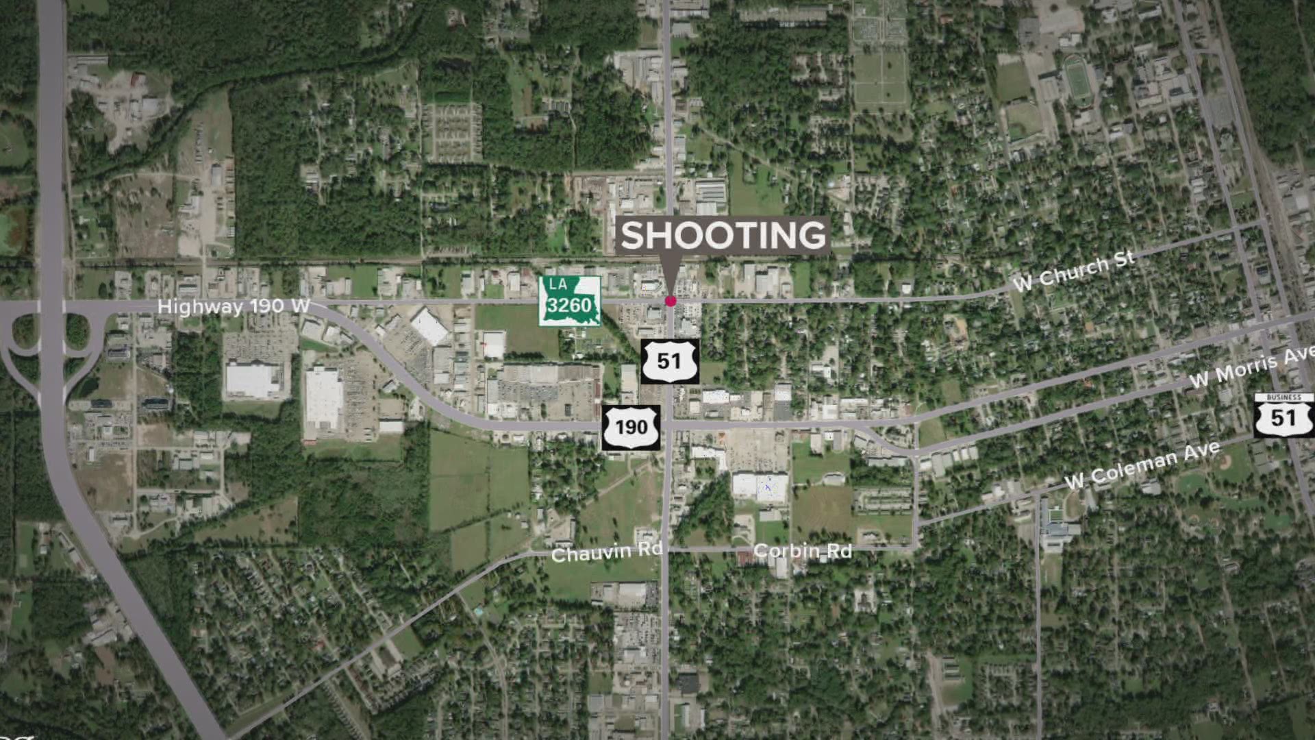 A 3-year-old child is in a Baton Rouge hospital in critical after an altercation that led to a shooting near a car dealership in Hammond, Saturday.