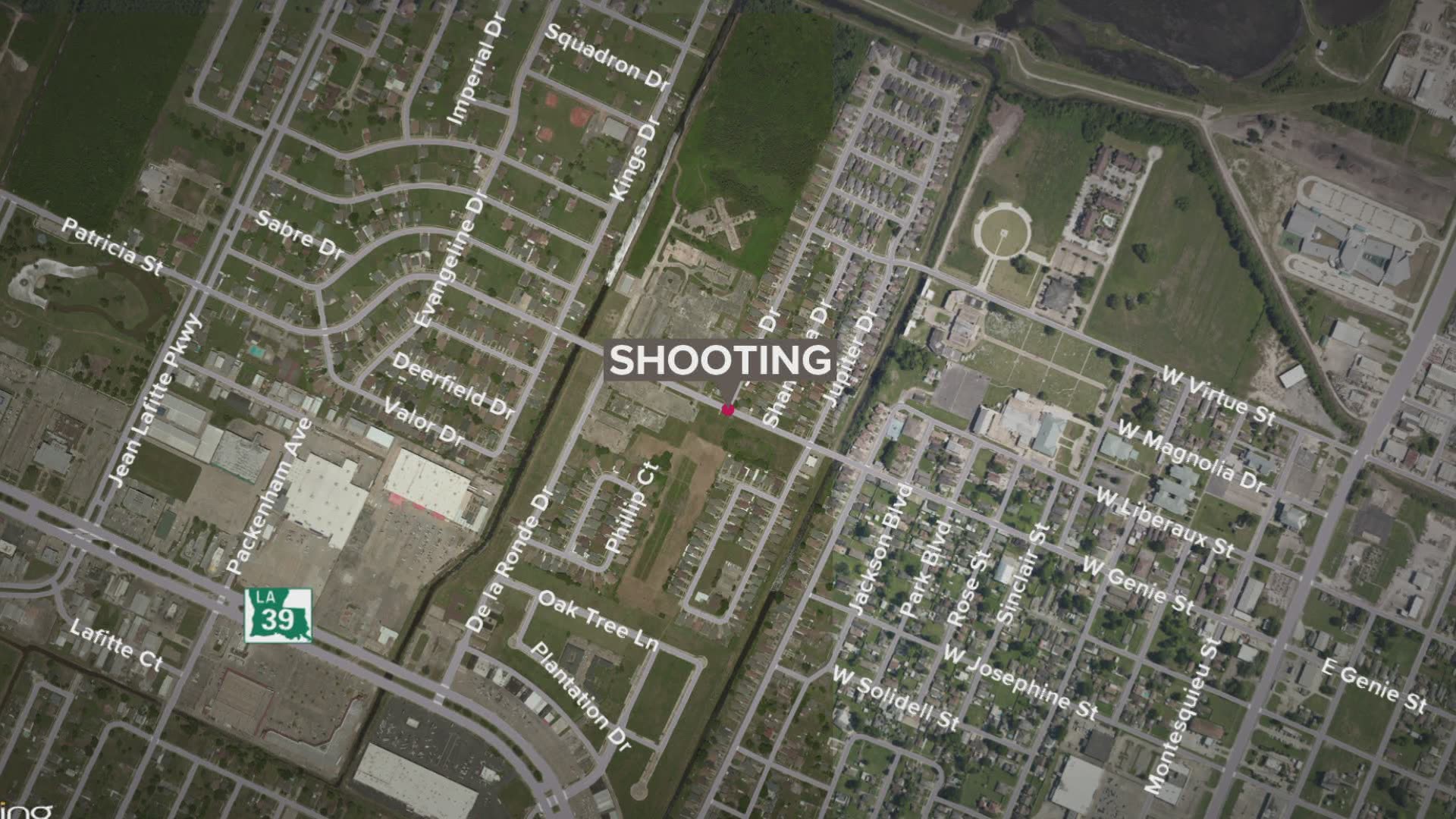 Two teenagers were shot while walking on a street in Chalmette after a car approached them.