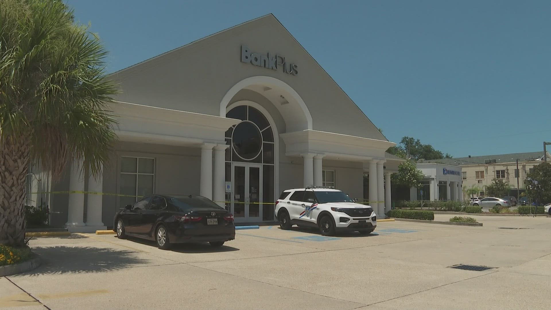 A BankPlus branch in Old Metairie was robbed at gunpoint on Friday morning. Armed suspect still at large.