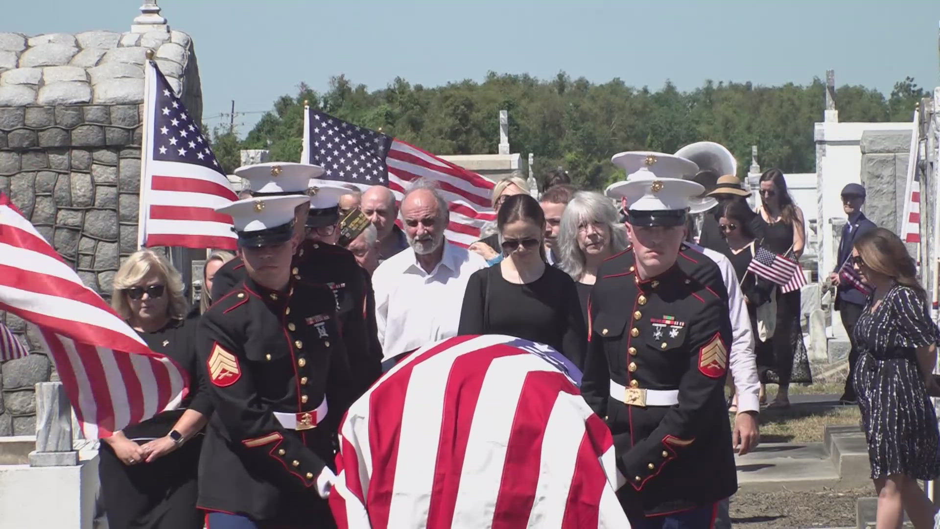 On Friday, the family of Private Randolph Edwards laid him to rest. He was a WWII Marine who traveled across the world to serve his country.