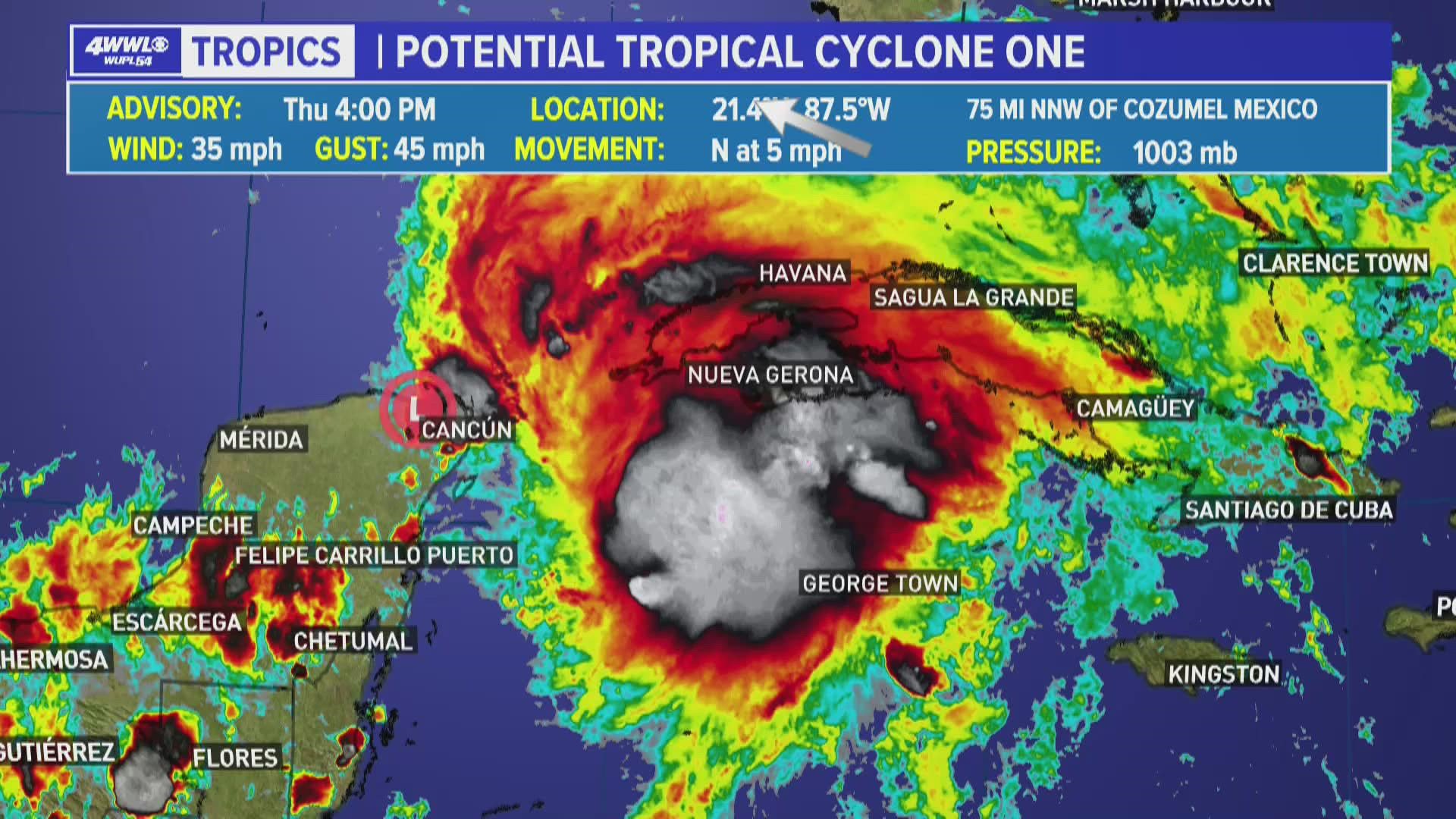 Thursday evening tropical update PTC could 1st tropical storm