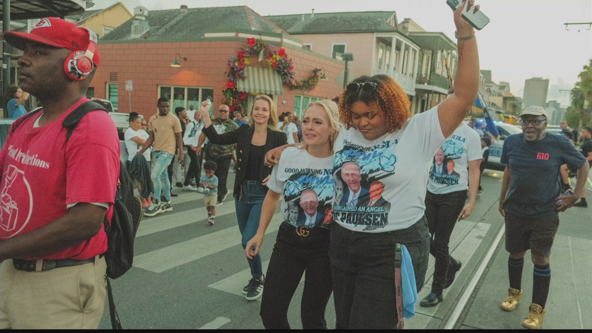 A second line honored the life and legacy of WWL legend Eric Paulsen.