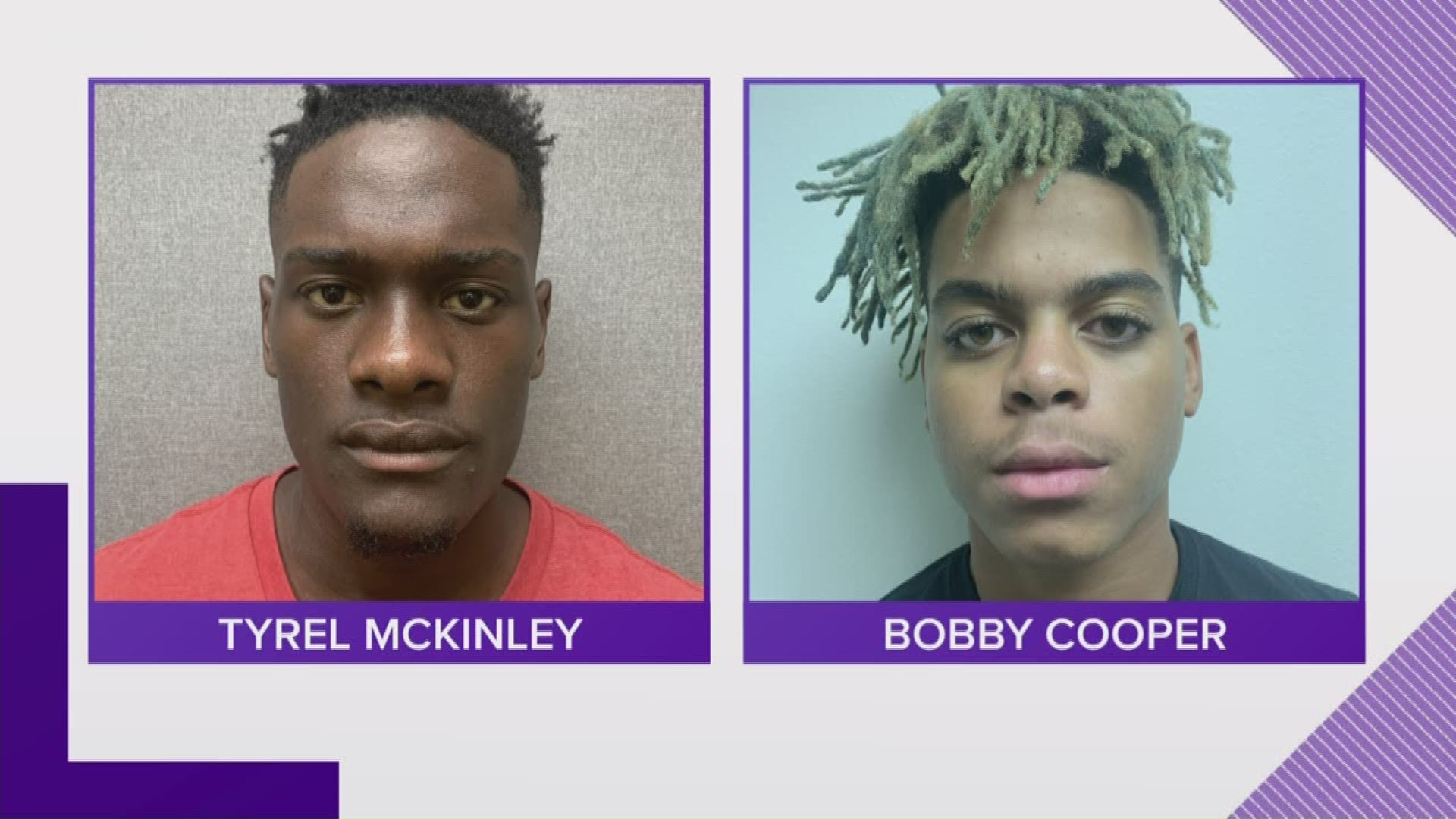 Two men were arrested for an early-morning car-to-car shooting in Houma Sunday after driving up and firing at a man while he was talking with people near his car, killing him and narrowly avoiding shooting the bystanders.