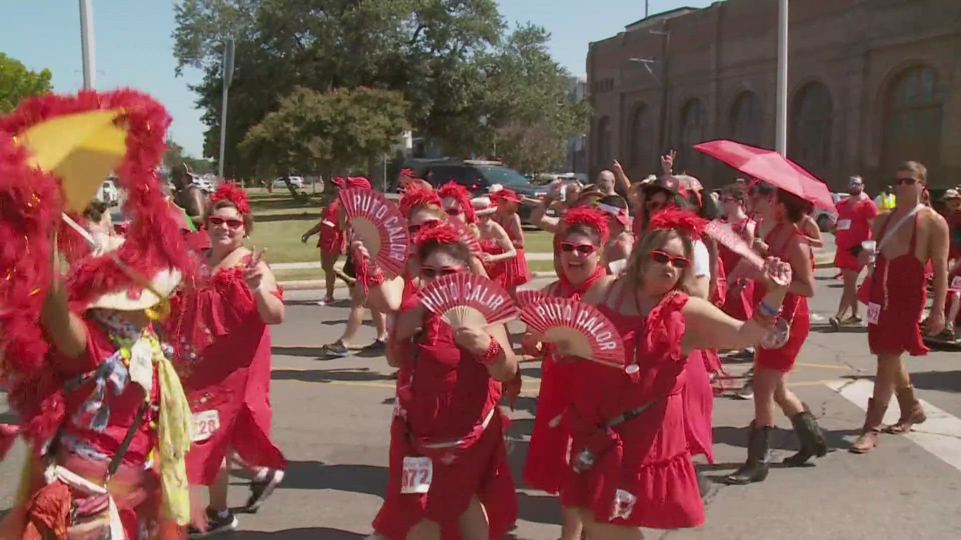 Thousands participate in annual 'Red Dress Run' in New Orleans