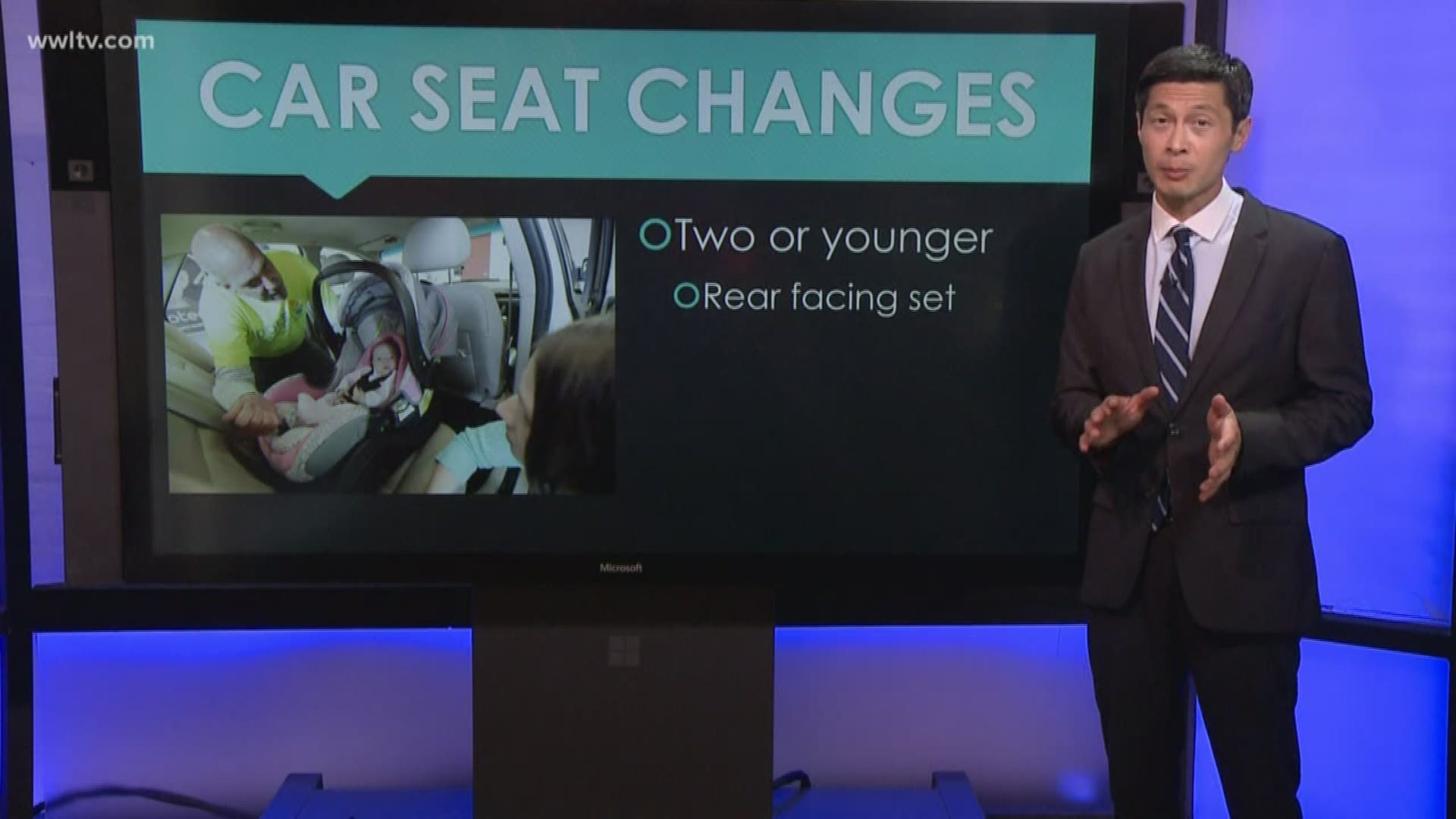 The Louisiana state legislature recently passed changes to the car seat law for children.