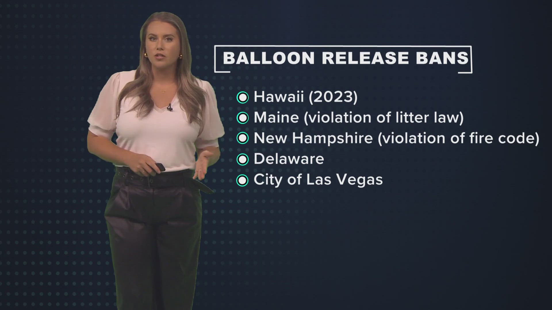 In your Breakdown: There's been talk about whether New Orleans would or could ban Mylar balloons, it wouldn't be the first community to settle hang-ups with helium.