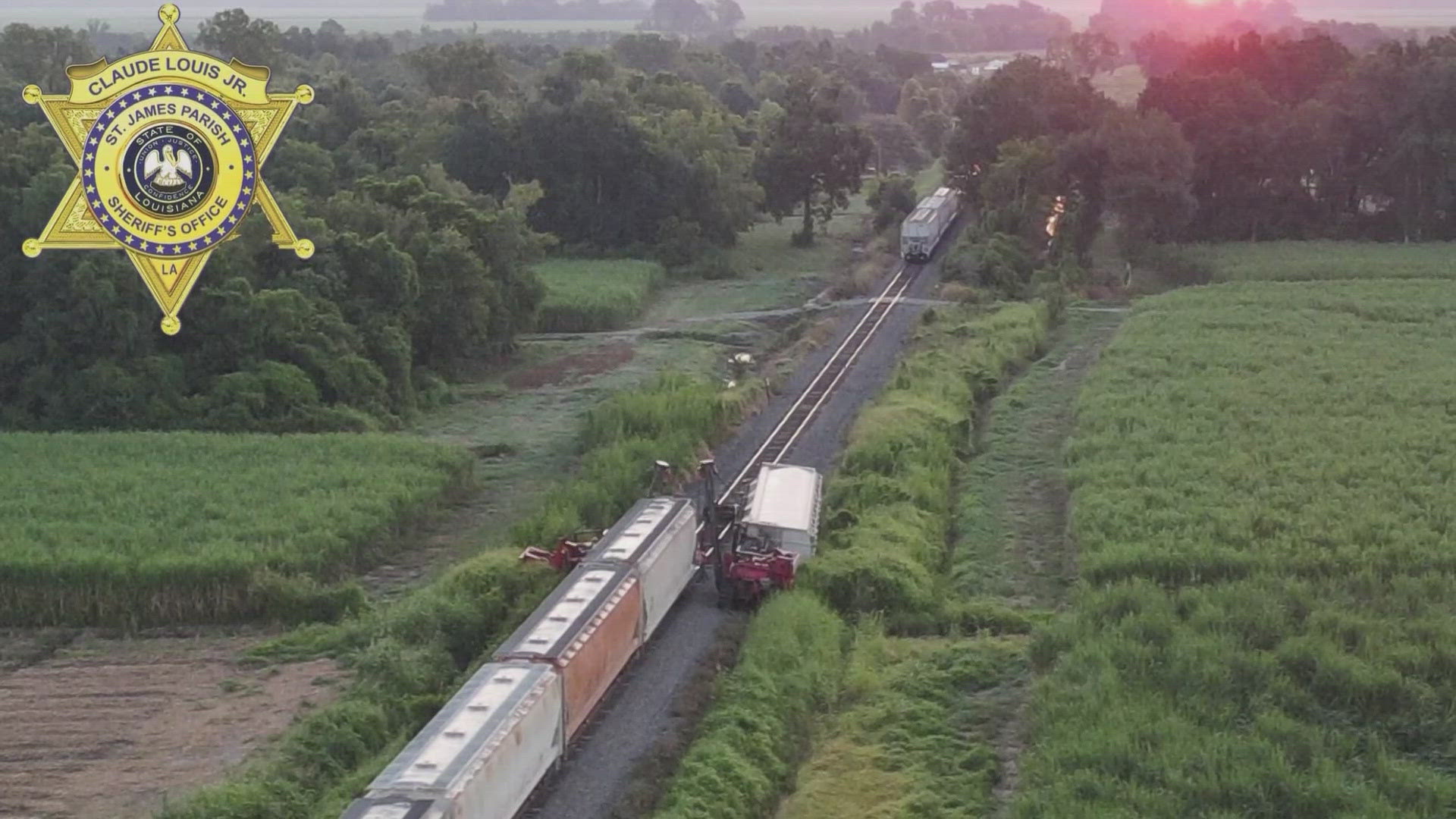 Authorities reopened Highway 20 after four train cars derailed.