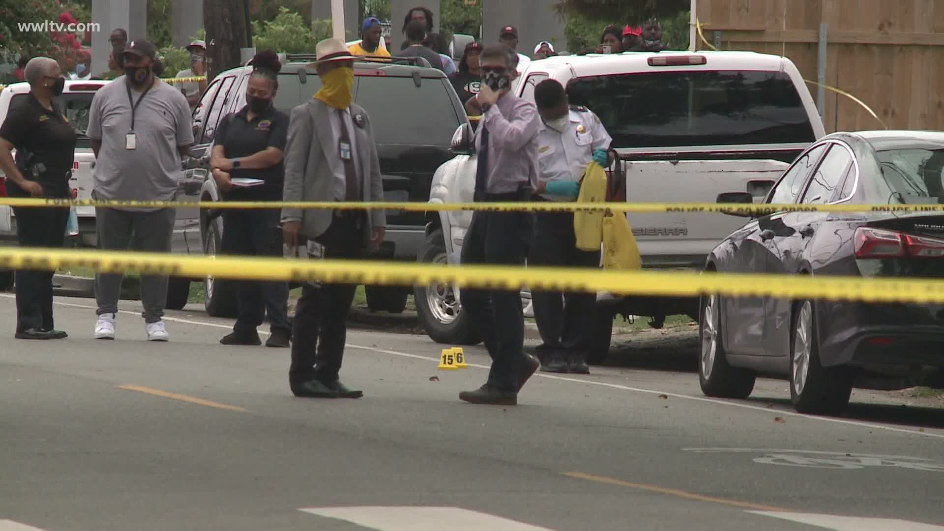 Bullets flew into a car on Jackson Avenue, killing one person and injuring another Monday in New Orleans.