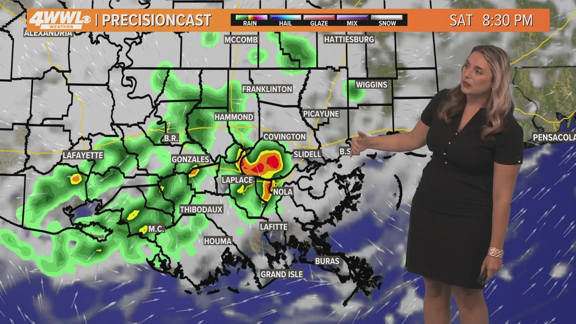 New Orleans Weather: Muggy and hot with passing rain and storms this ...
