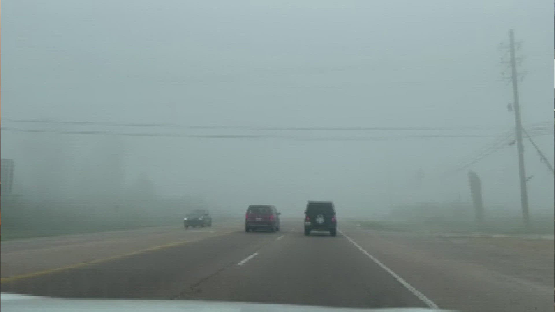 Fog could be dense Tuesday morning