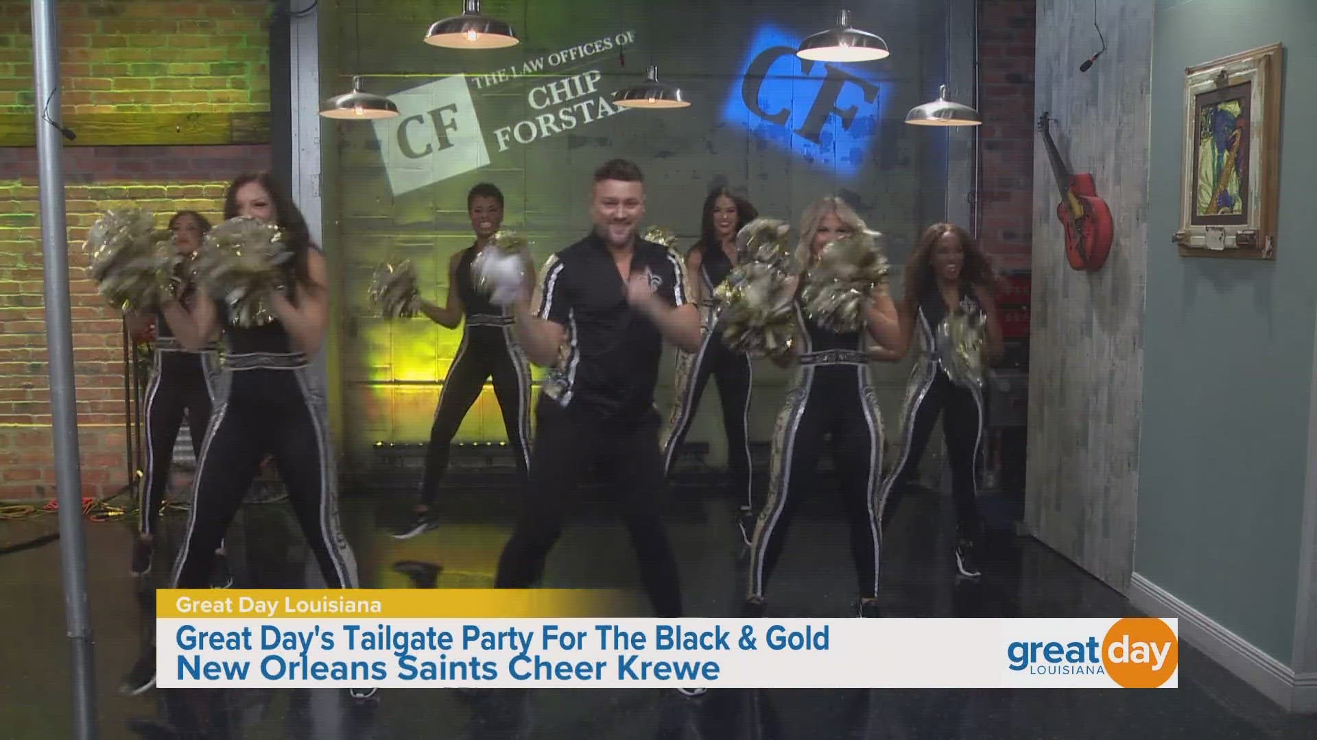 The Saints Cheer Krewe stopped by to help us get hyped for the Saints season opener!