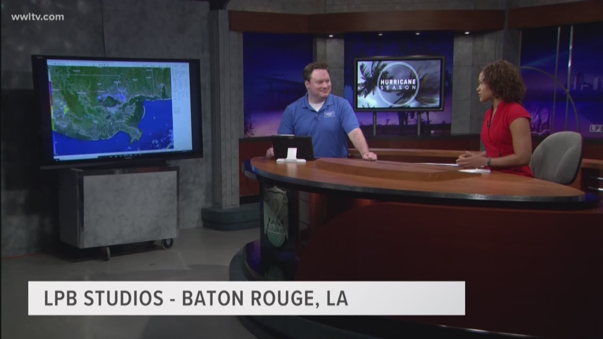 Just as we remind viewers to prepare for hurricane season, WWL-TV is doing that, testing its remote broadcasting capabilities from Louisiana Public Broadcasting in Baton Rouge. LPB would be WWL-TV's base of operations in the event of a major hurricane.