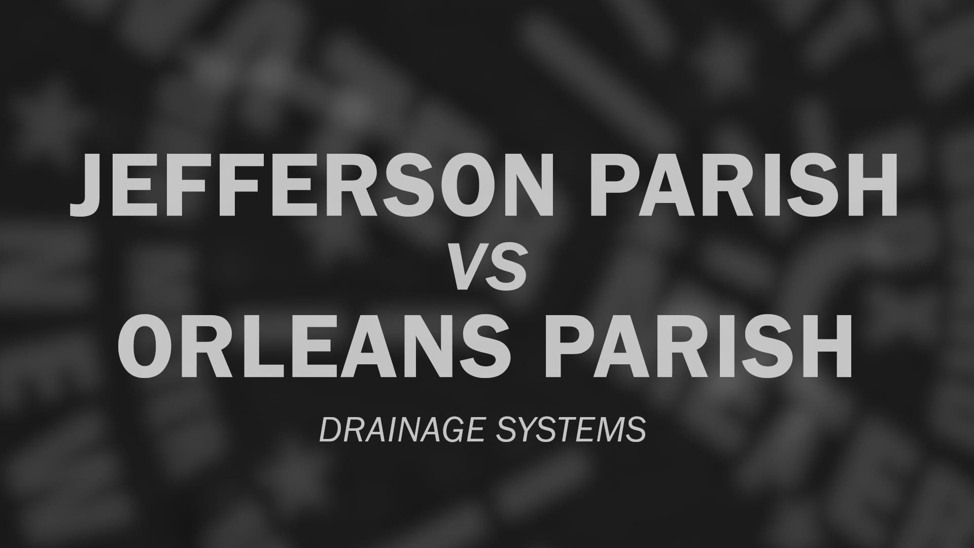 How do the Jefferson Parish and Orleans Parish drainage systems compare?