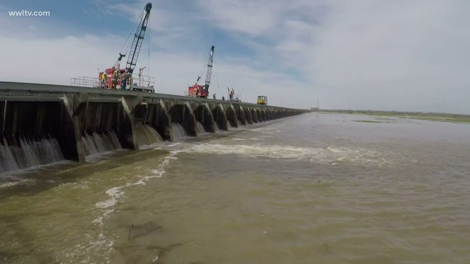The Bonnet Carre Spillway opened this morning for the 12th time in its history.